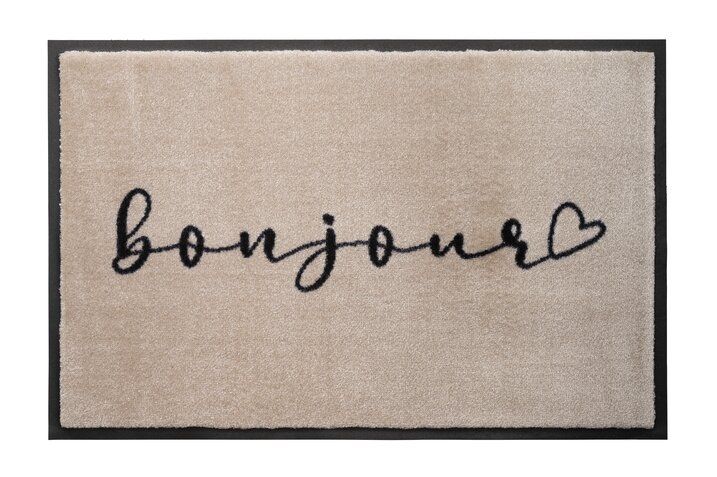 WASHABLES, BONJOUR, BEIGE/SCHWARZ