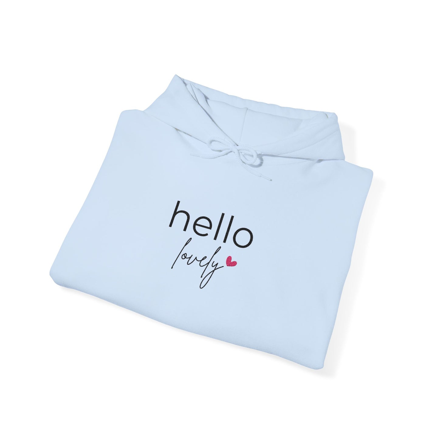 KIRSTEN PERSÖNLICH Bestickter Hoodie "hello lovely"