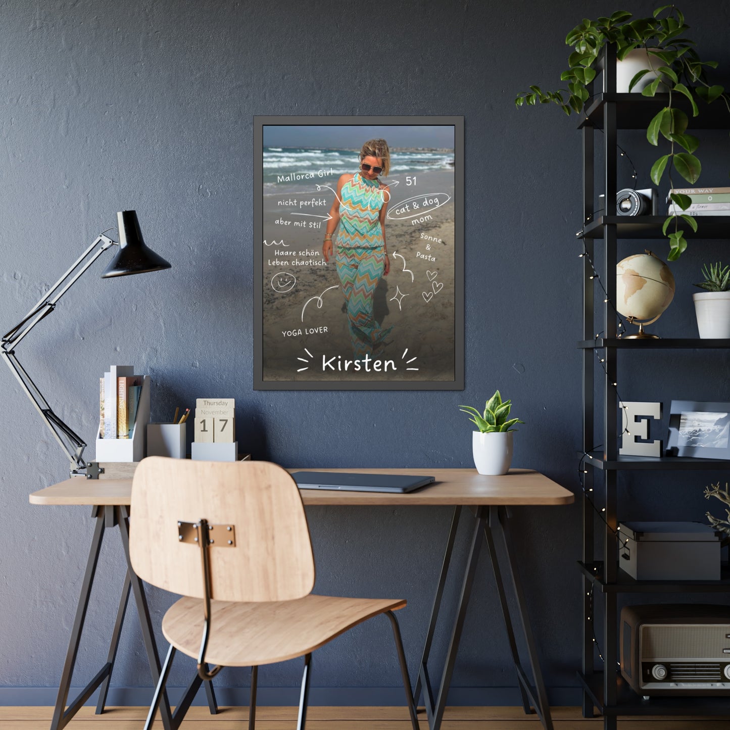 KIRSTEN PERSÖNLICH Bild mit schwarzem Rahmen "me, myself and I"