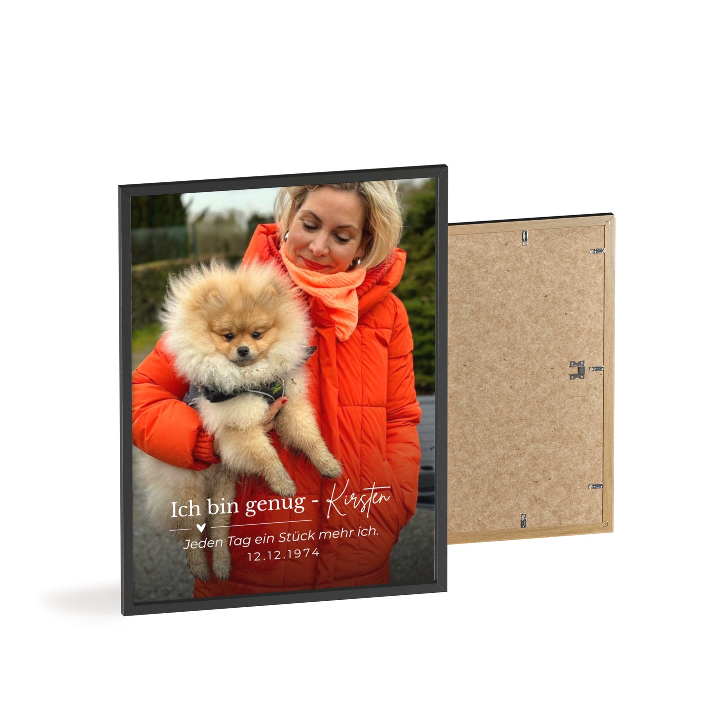 KIRSTEN PERSÖNLICH Bild mit Rahmen "SELBSTLIEBE", lade Dein Bild hoch und schreibe etwas zu Dir!