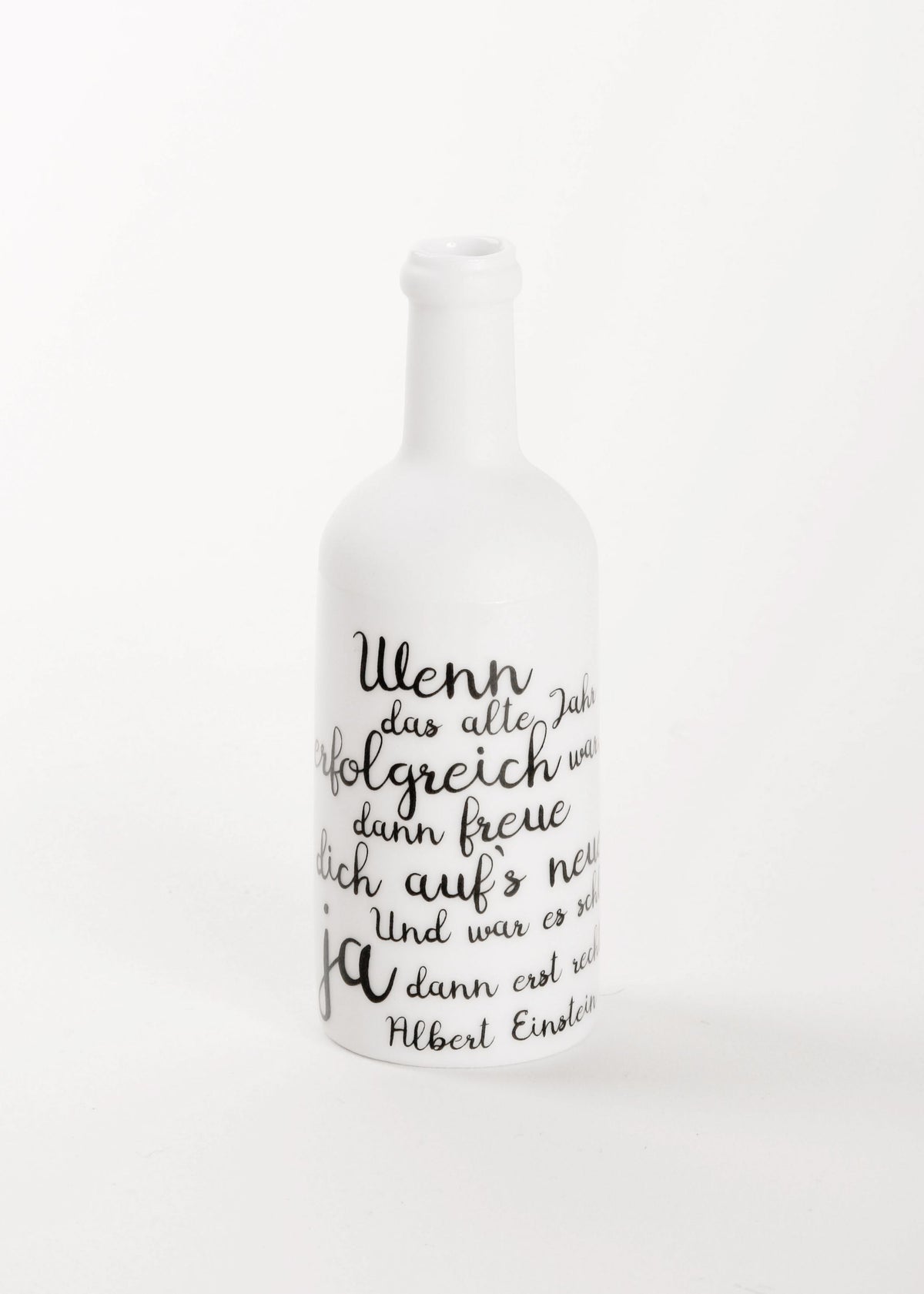 Mini Winter Flaschenvase - Neues Jahr