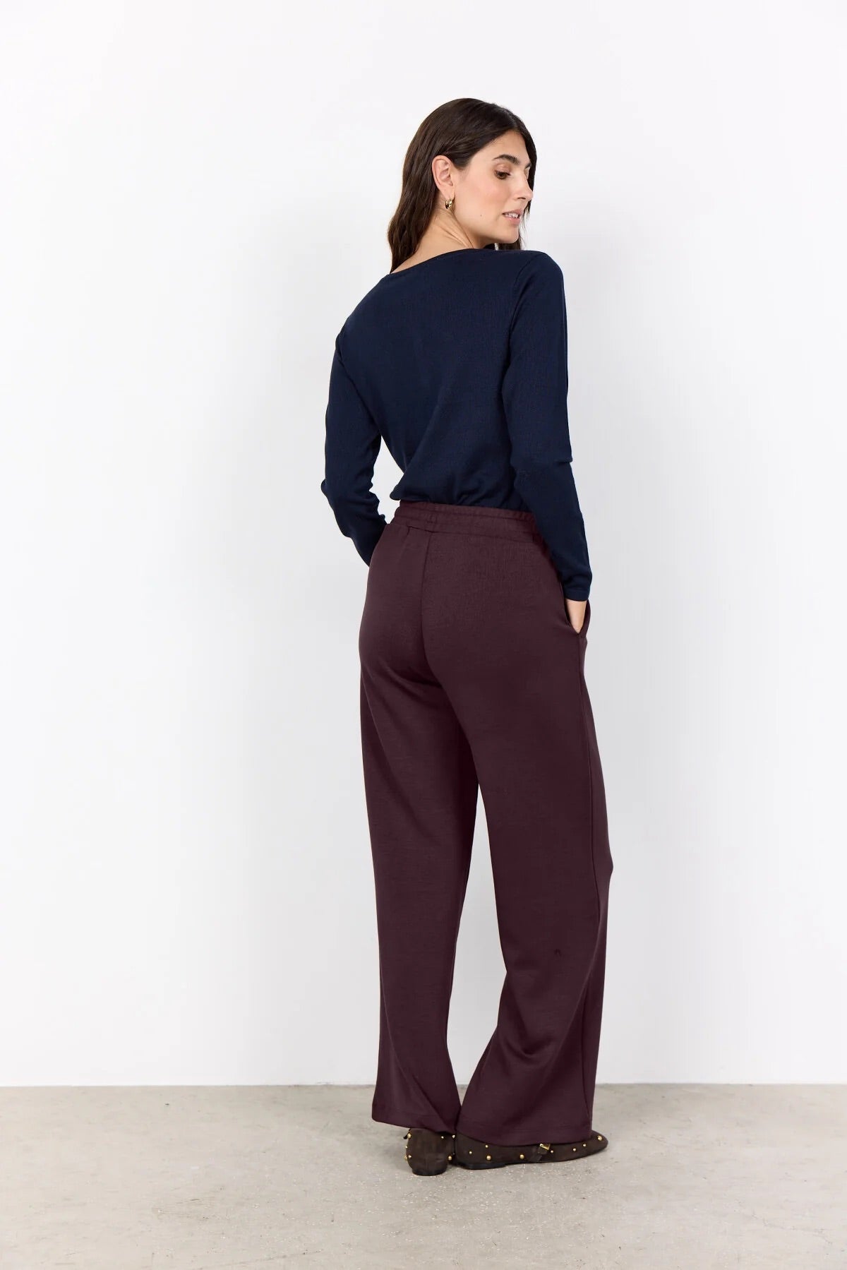 SC-BANU 116 HOSE - DUNKLE PFLAUME
