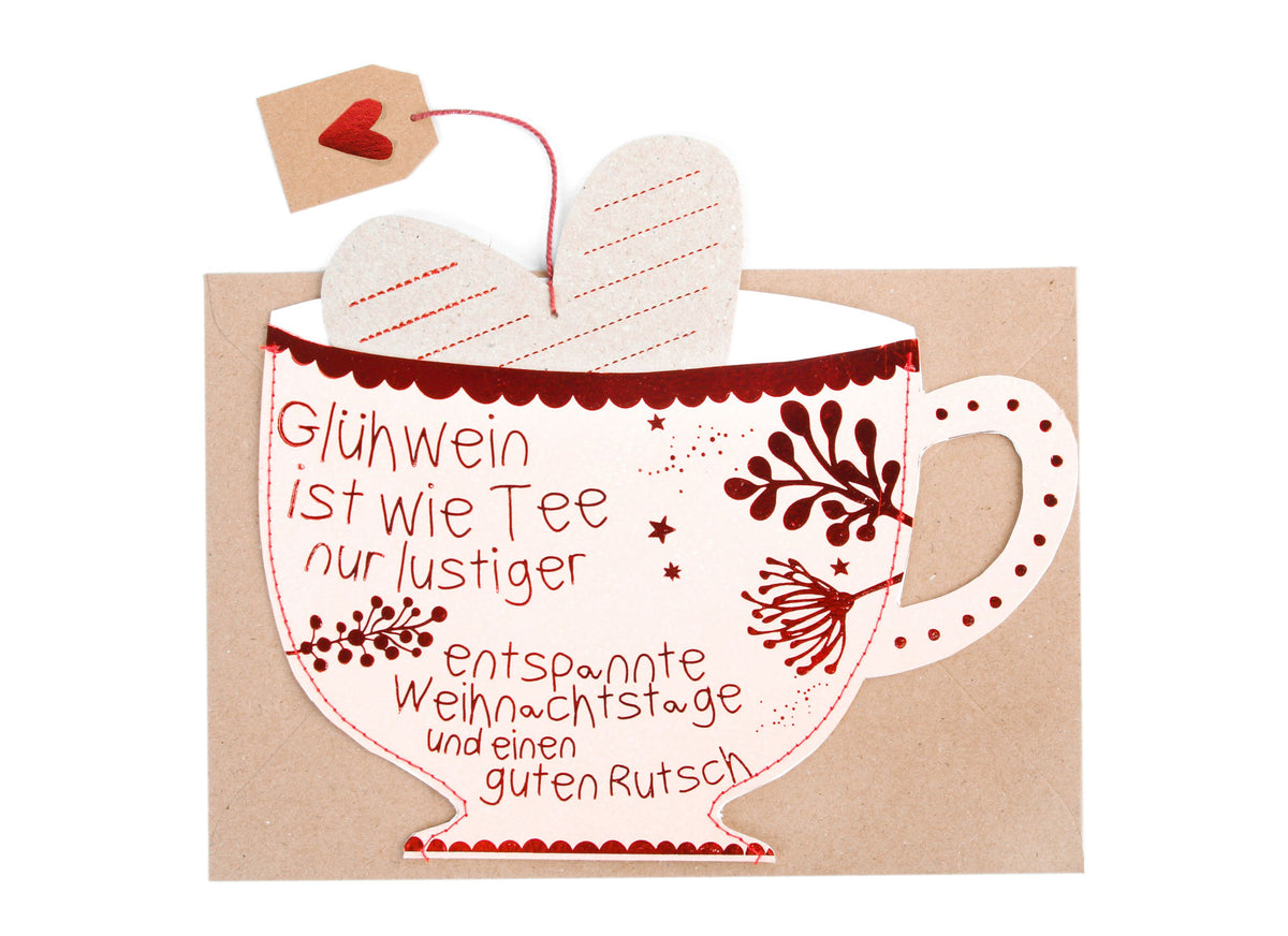 Teetassenkarte - Glühwein