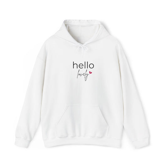 KIRSTEN PERSÖNLICH Bestickter Hoodie "hello lovely"