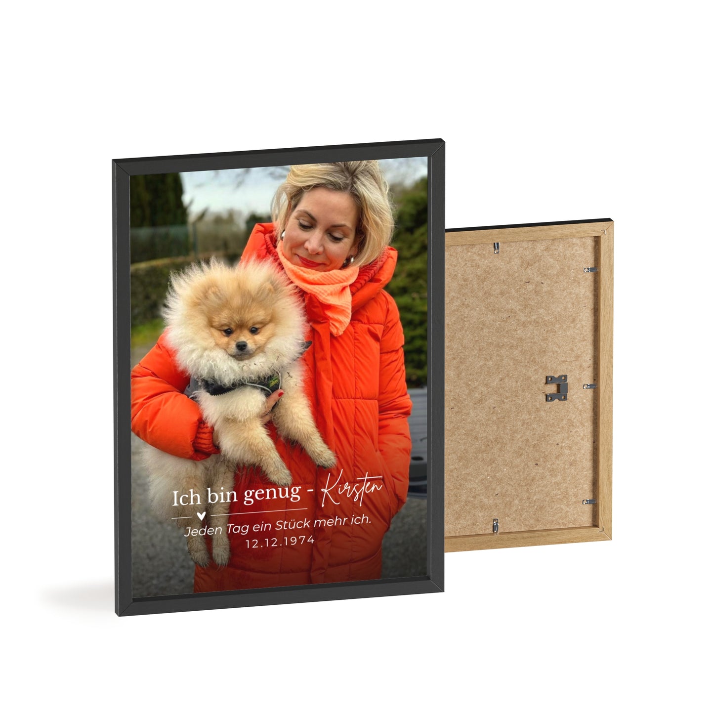 KIRSTEN PERSÖNLICH Bild mit Rahmen "SELBSTLIEBE", lade Dein Bild hoch und schreibe etwas zu Dir!