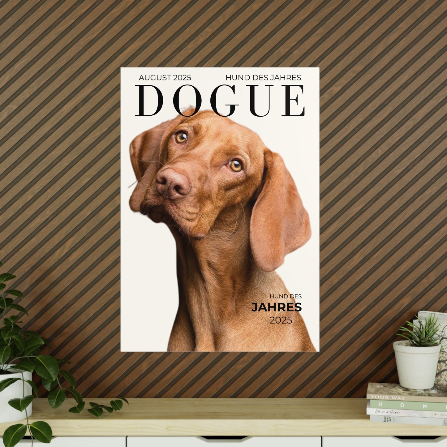 KIRSTENS "DOGUE" Poster zum personalisieren (vertikal & verschiedene Größen)