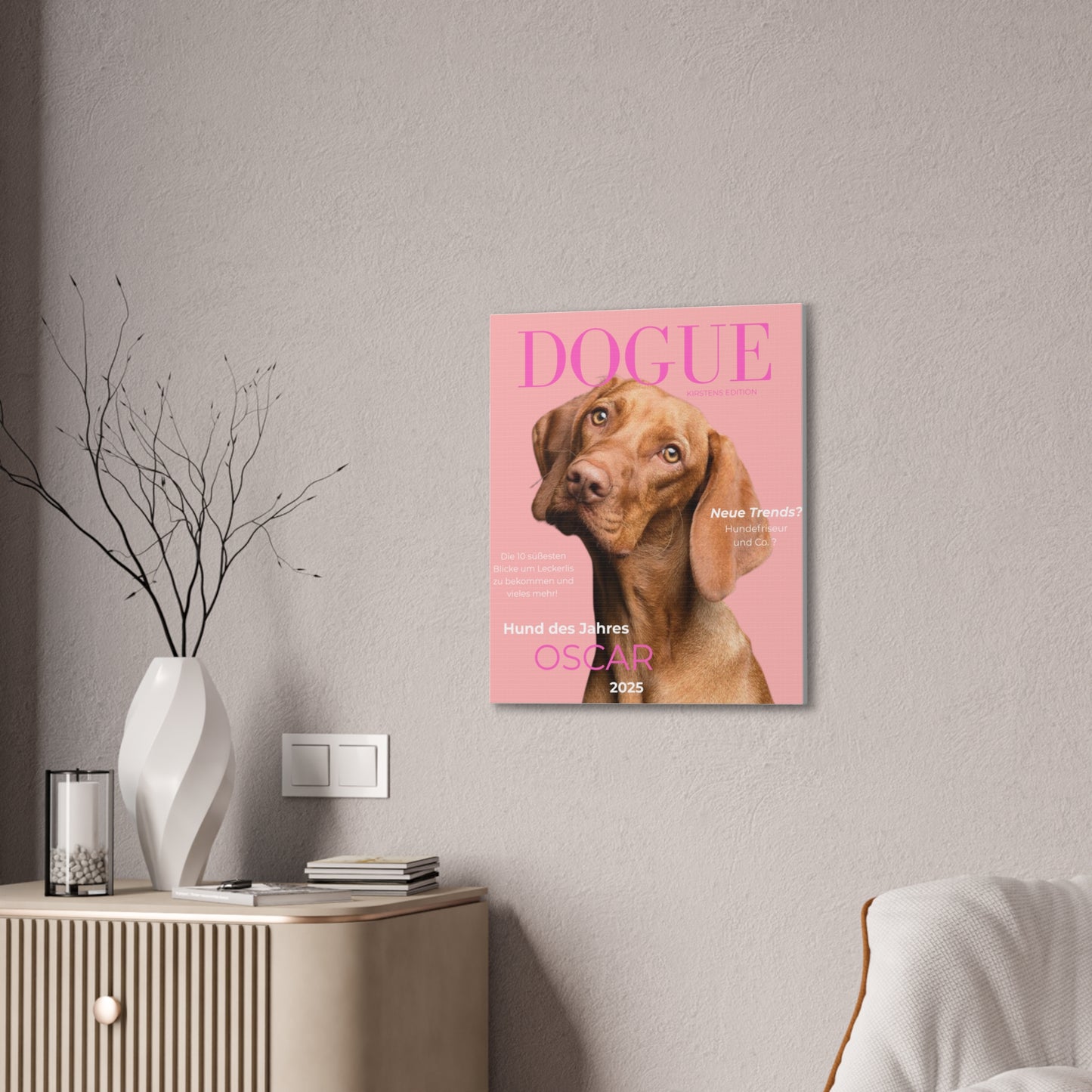 KIRSTENS "DOGUE" Poster zum personalisieren