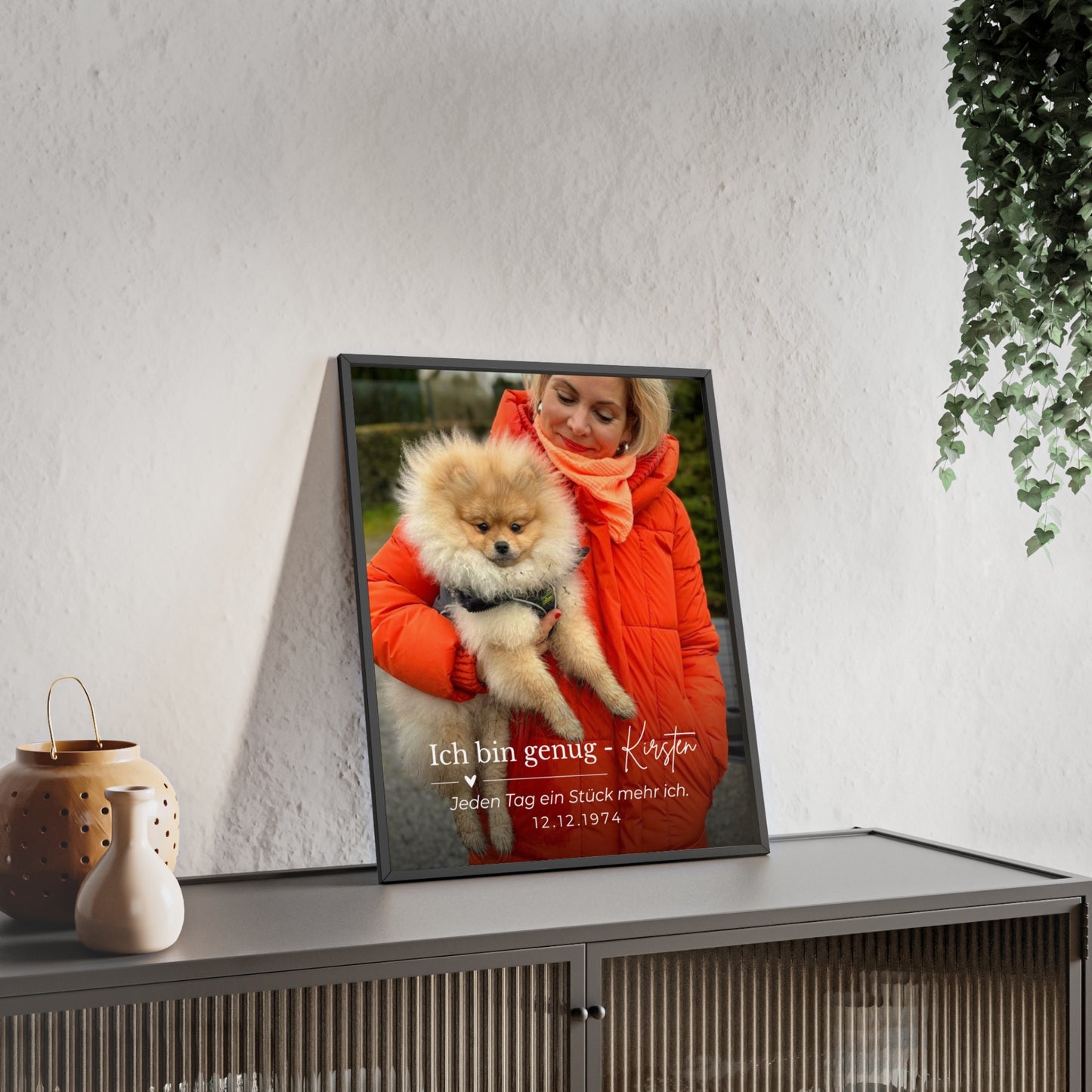 KIRSTEN PERSÖNLICH Bild mit Rahmen "SELBSTLIEBE", lade Dein Bild hoch und schreibe etwas zu Dir!