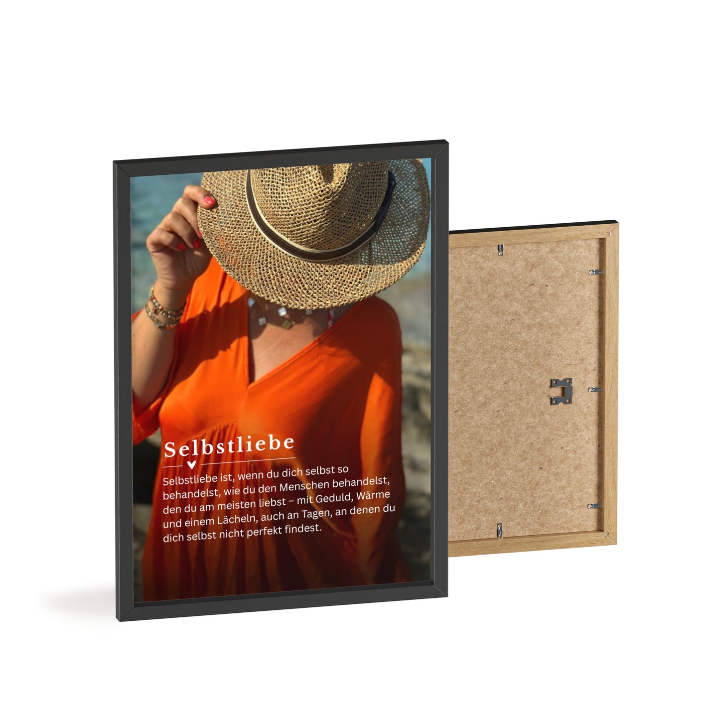 KIRSTEN PERSÖNLICH Bild mit Rahmen "SELBSTLIEBE", lade Dein eigenes Bild hoch!