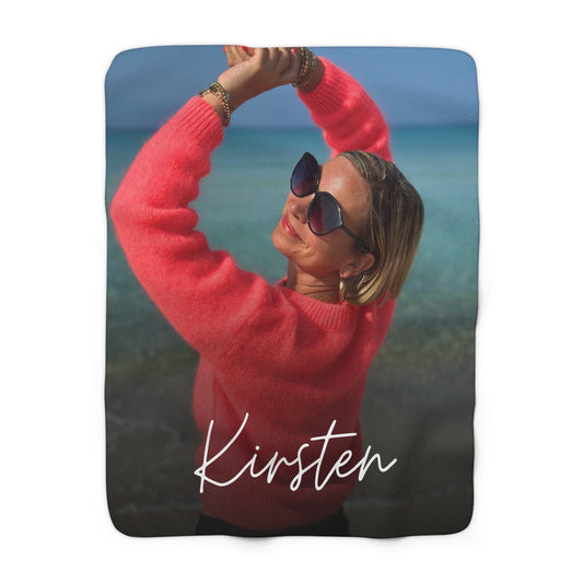 KIRSTEN PERSÖNLICH Decke "DU", lade Dein Bild hoch und wähle Deinen Namen!