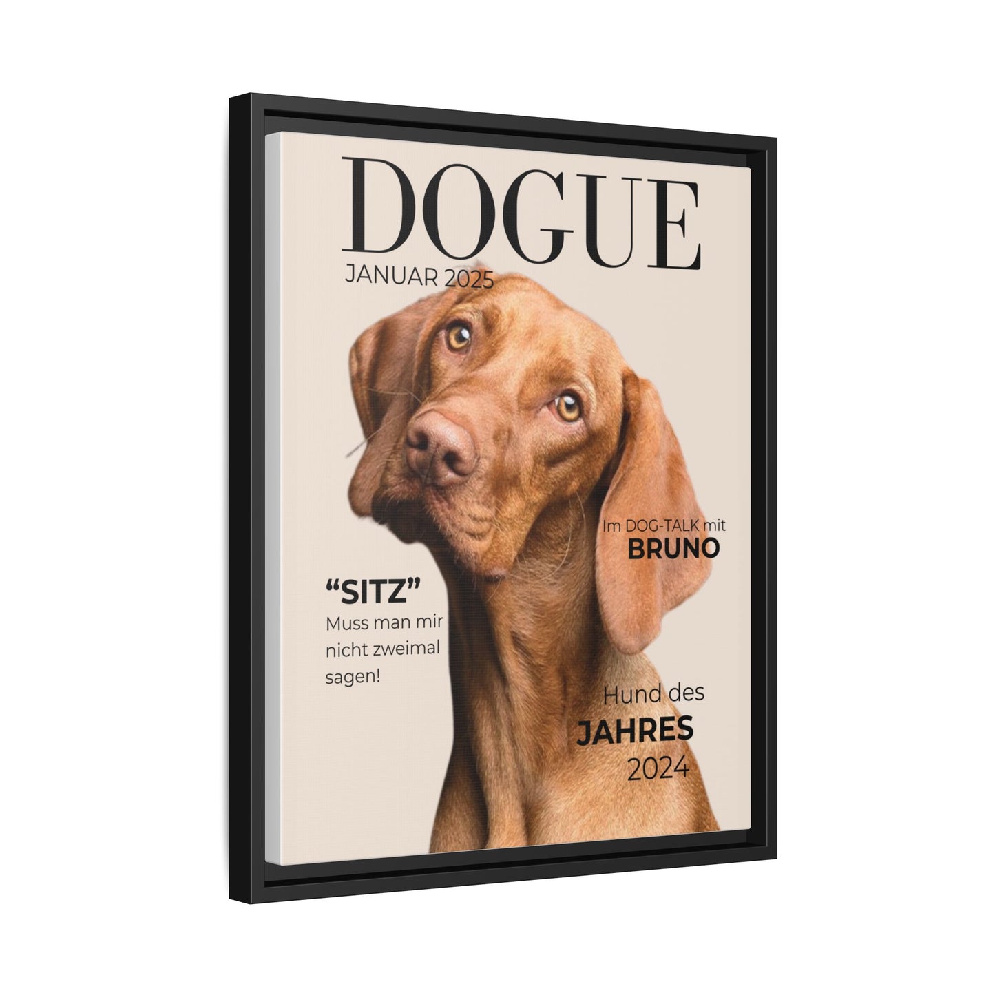 KIRSTENS "DOGUE" Bild + Rahmen