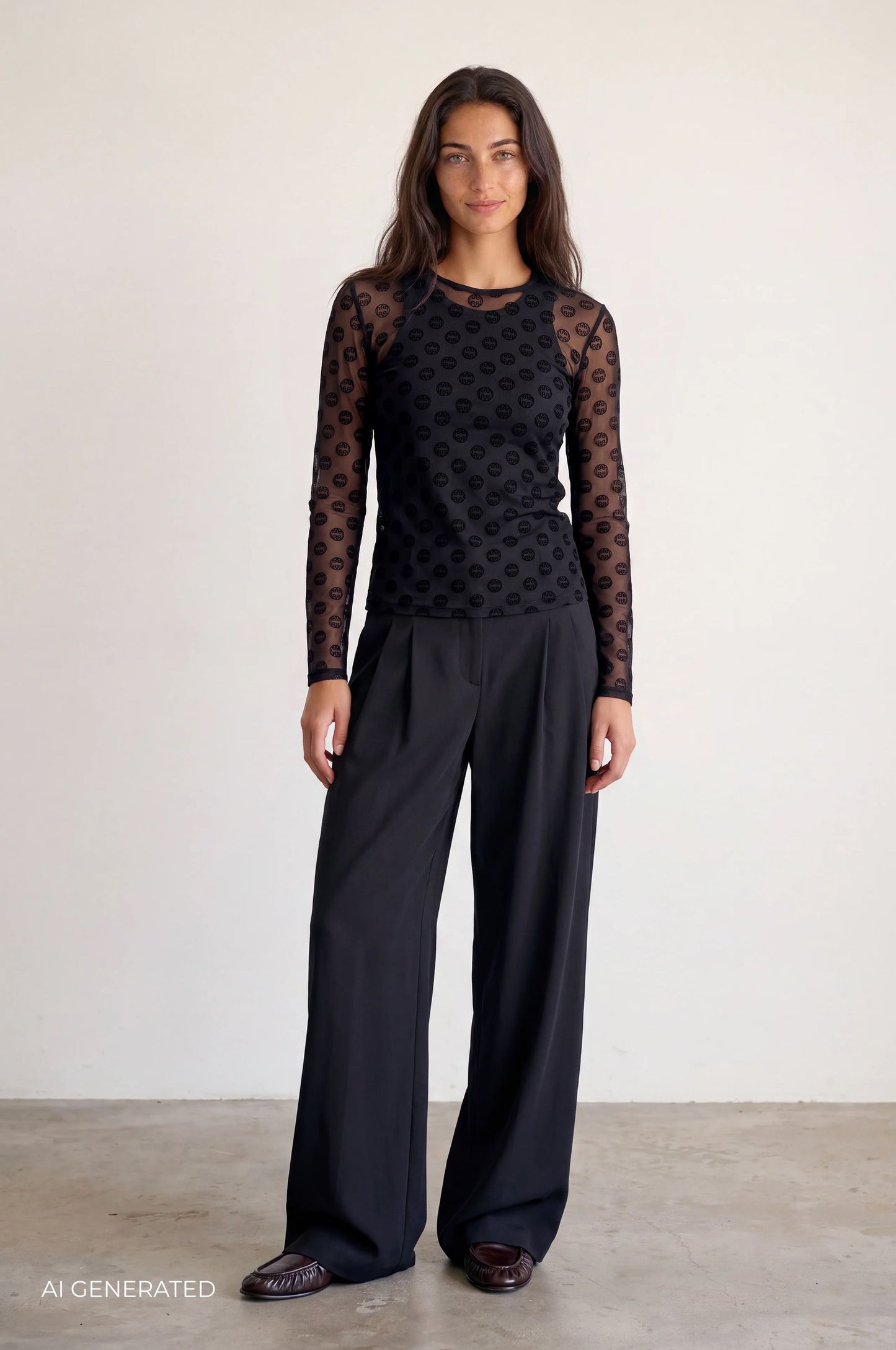 LR-TELA AOP 1 T-Shirt Schwarz