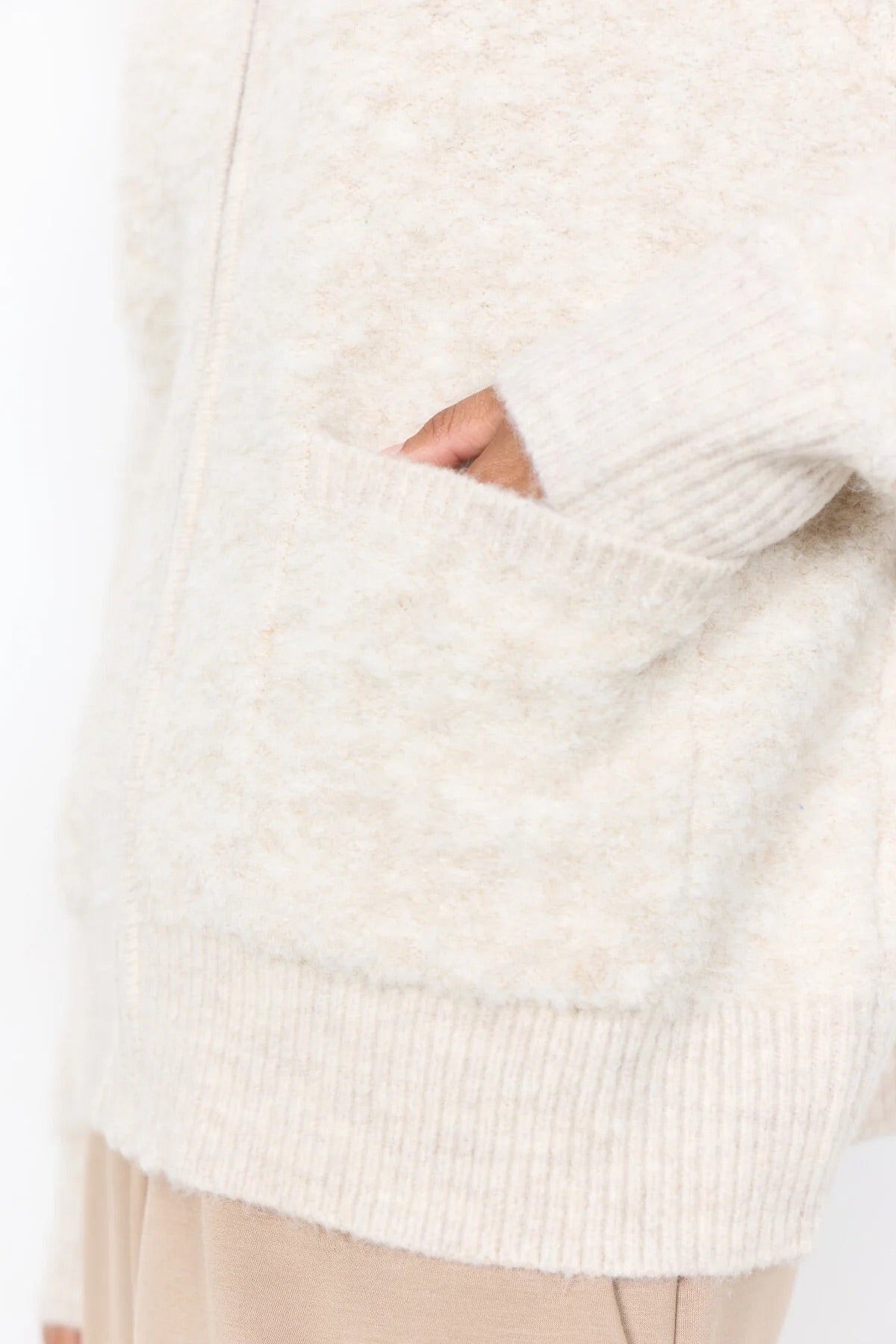 SC-VENCHE 4 STRICKJACKE LEICHTER SAND
