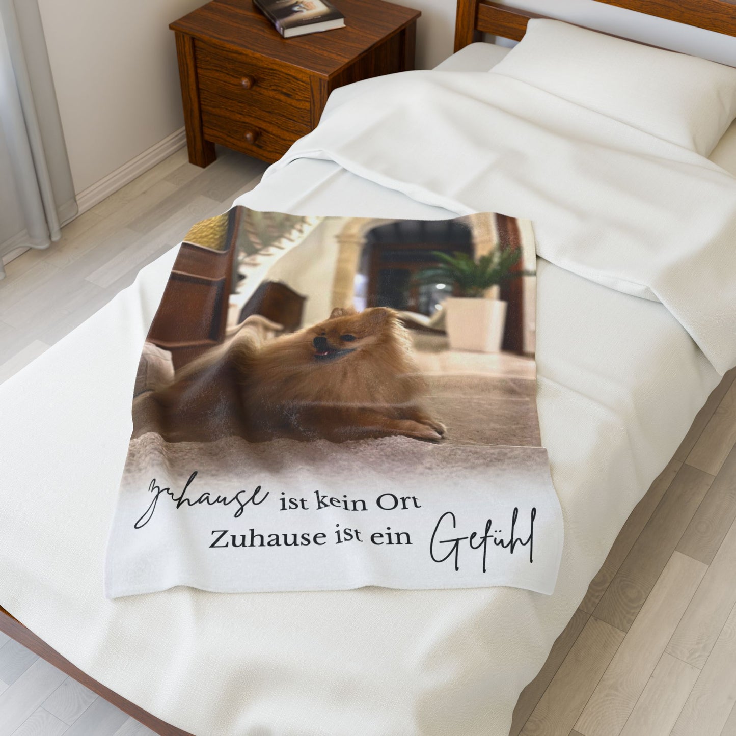 KIRSTEN PERSÖNLICH Kuscheldecke "ZUHAUSE"