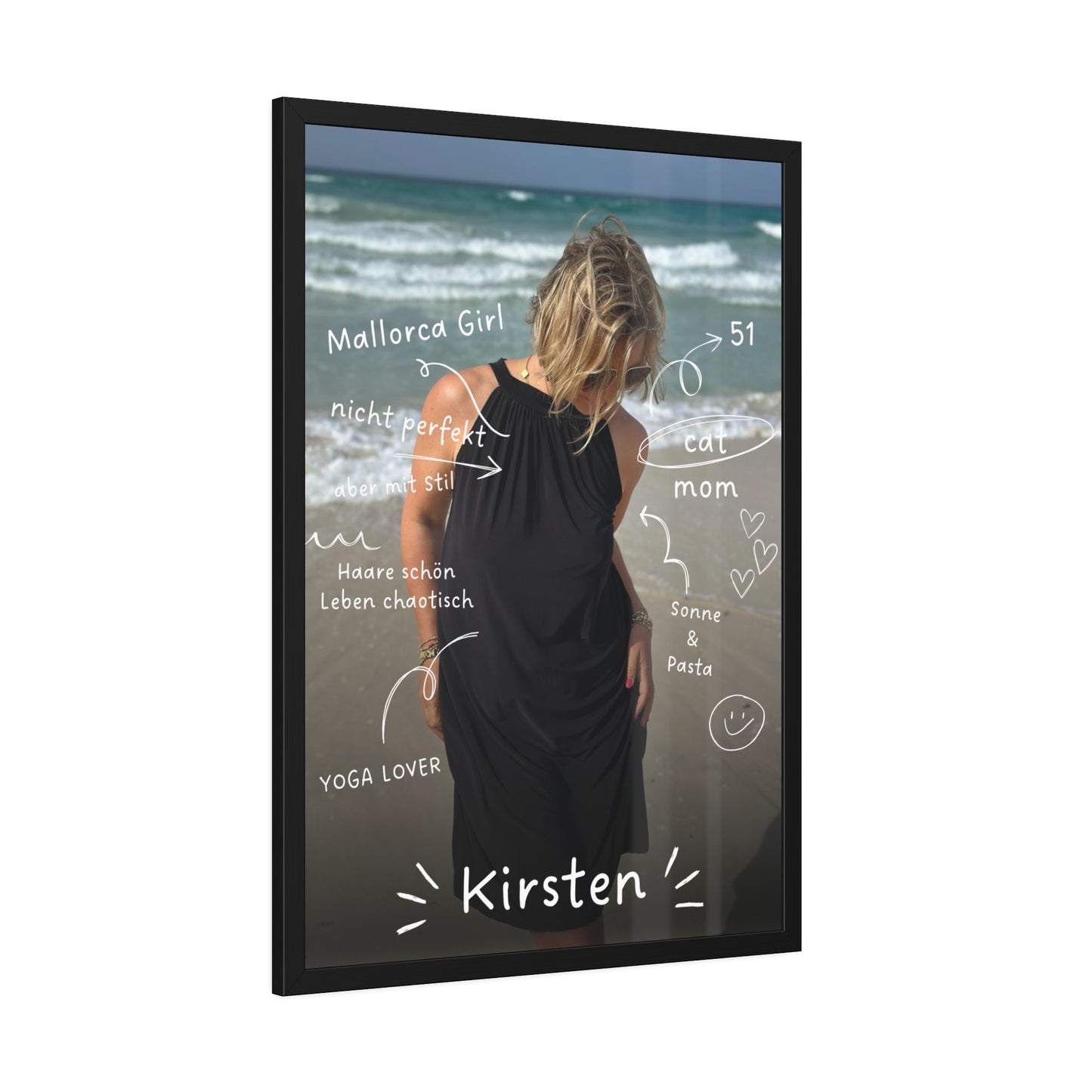 KIRSTEN PERSÖNLICH Bild mit schwarzem Rahmen "me, myself and I"