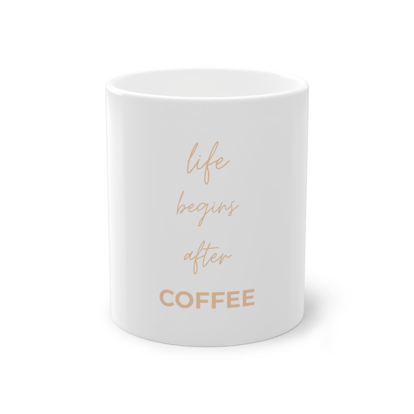 KIRSTEN PERSÖNLICH Tasse "life begins..."