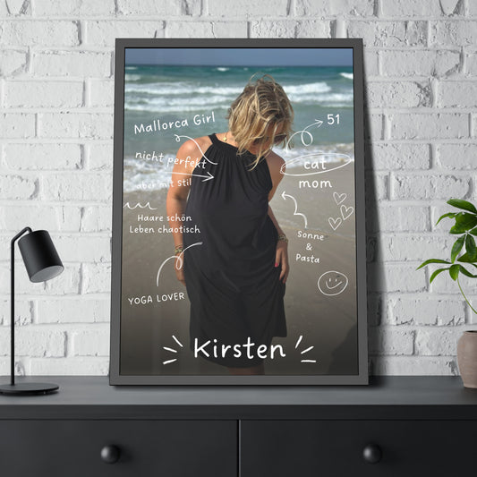 KIRSTEN PERSÖNLICH Bild mit schwarzem Rahmen "me, myself and I"
