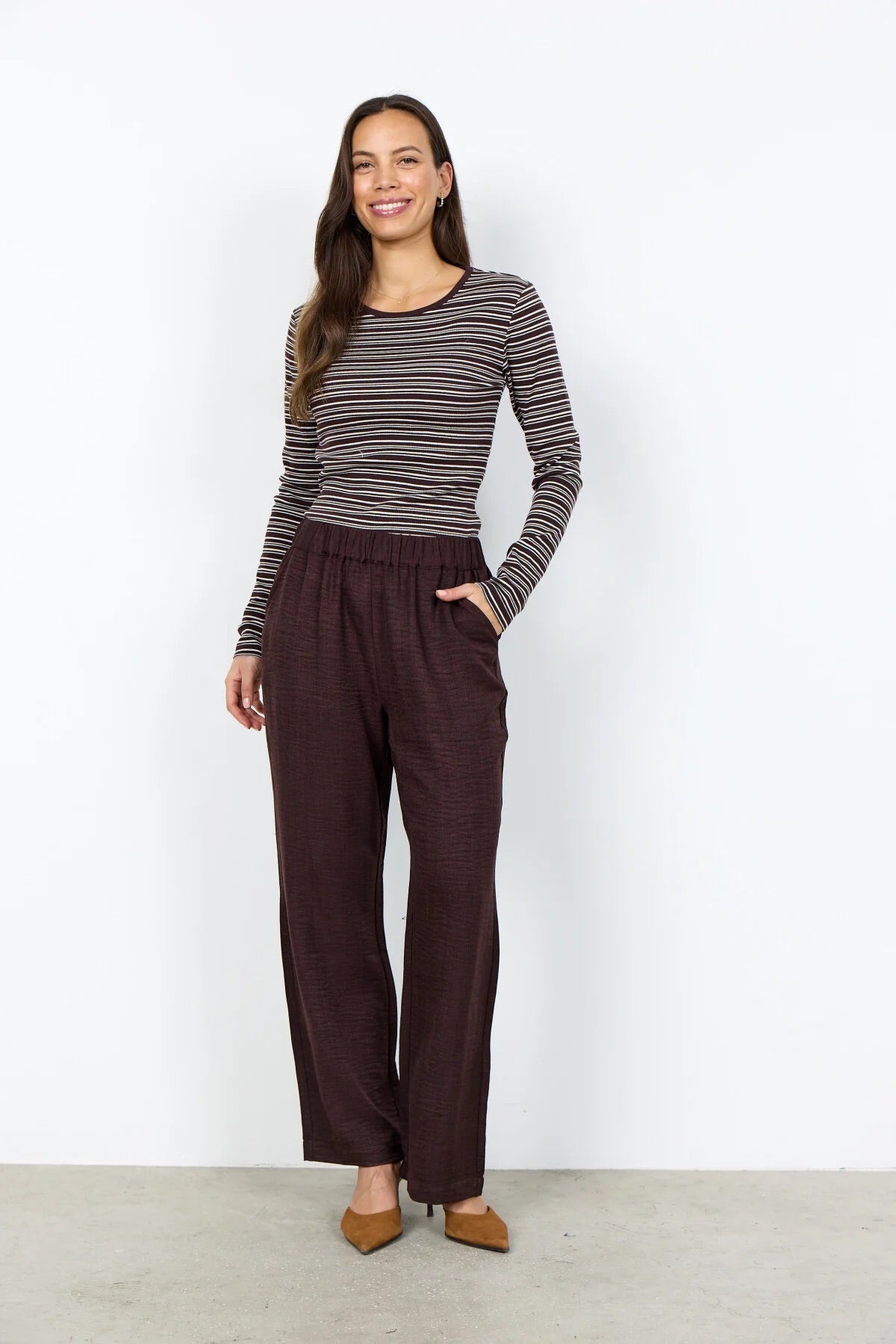 SC-CHARISSA 3-C HOSE DUNKLE PFLAUME