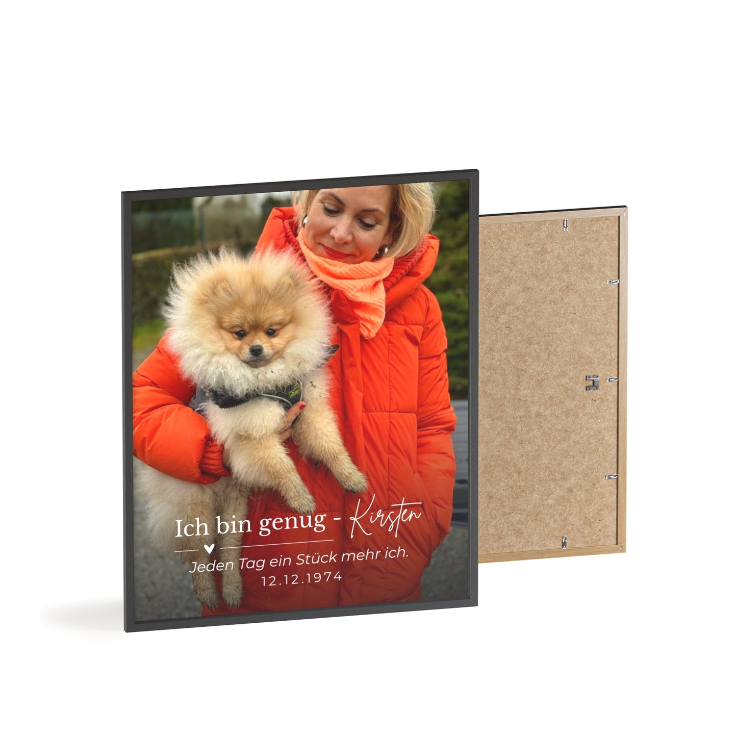 KIRSTEN PERSÖNLICH Bild mit Rahmen "SELBSTLIEBE", lade Dein Bild hoch und schreibe etwas zu Dir!