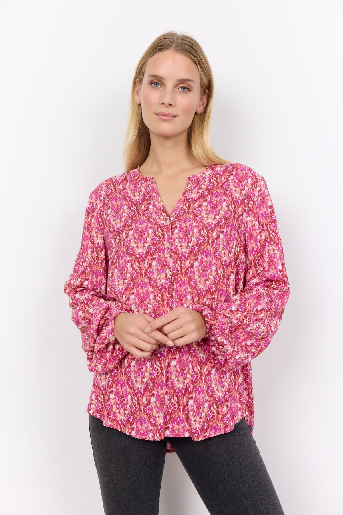 SC-DORTE 2 BLUSE HELLROSA