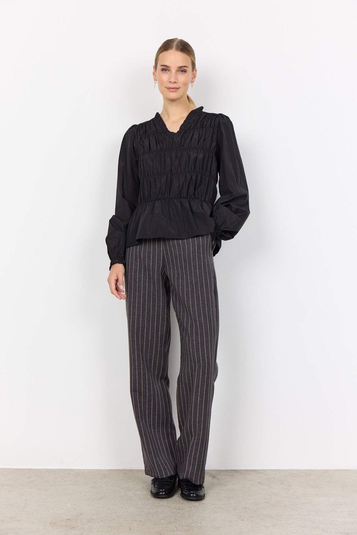 SC-NETTI 92 BLUSE SCHWARZ