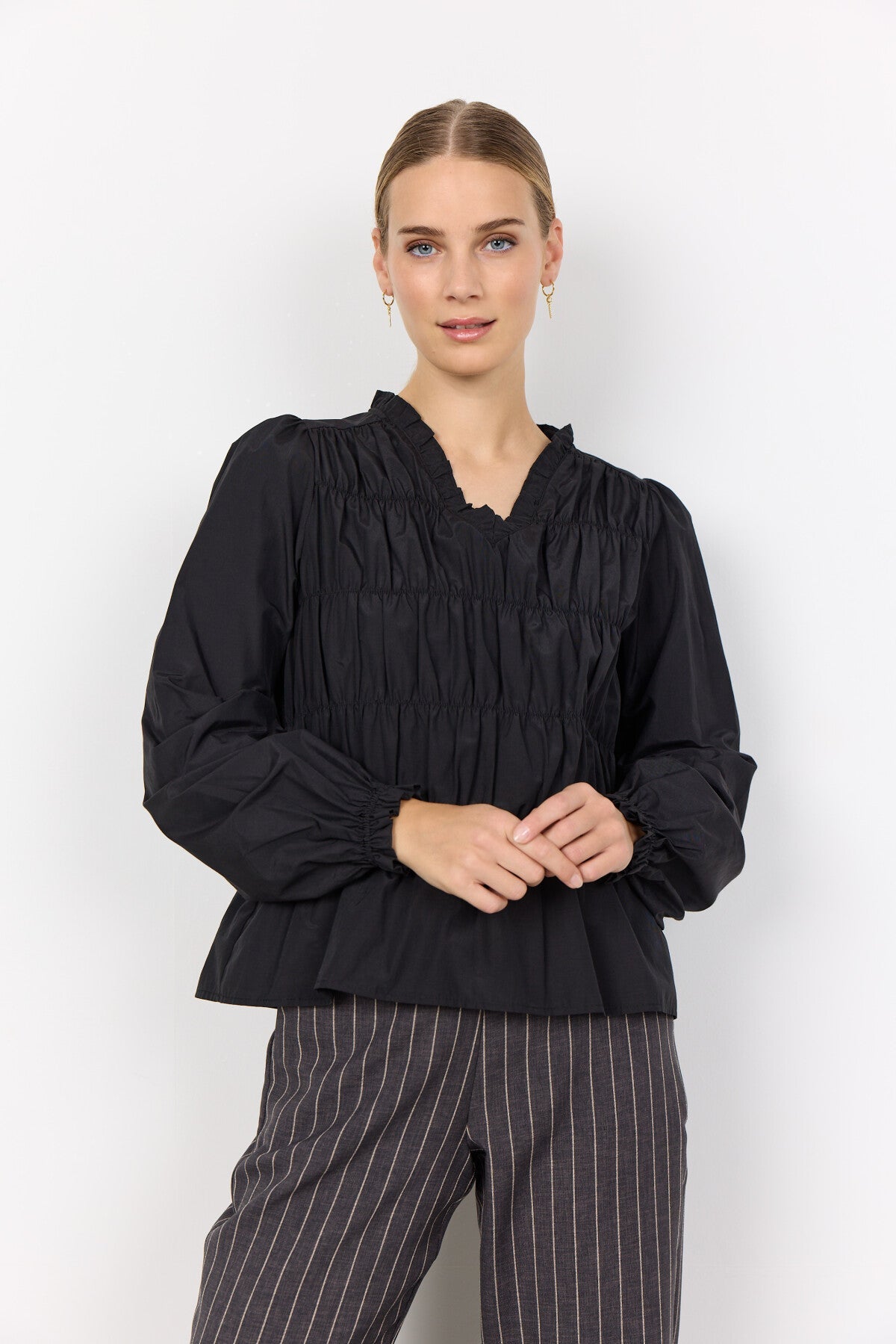 SC-NETTI 92 BLUSE SCHWARZ