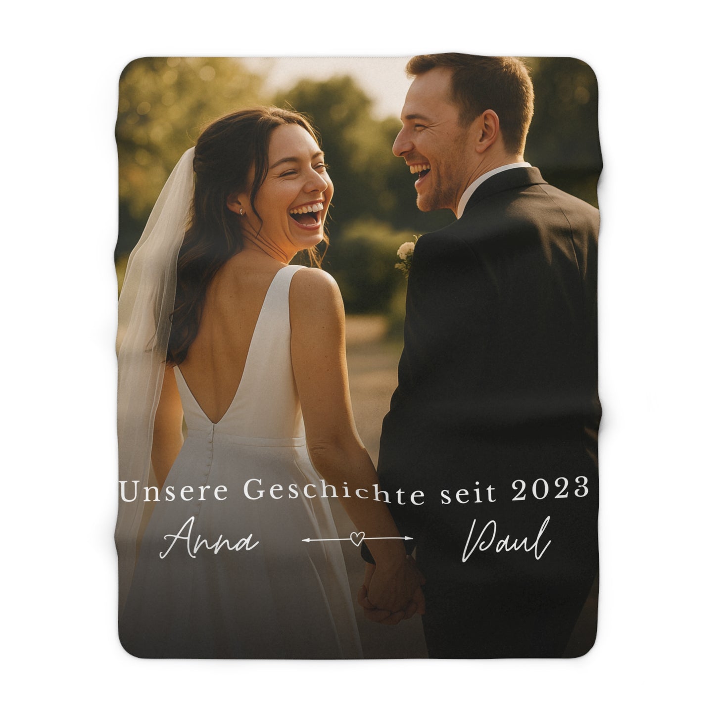 KIRSTEN PERSÖNLICH Decke "Partnerdecke", ladet Euer Bild und ein Datum hoch!