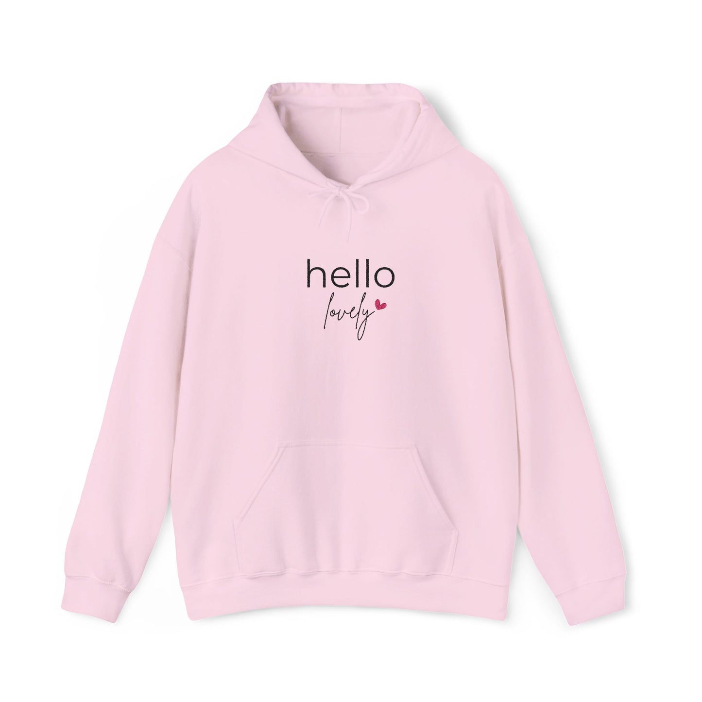 KIRSTEN PERSÖNLICH Bestickter Hoodie "hello lovely"
