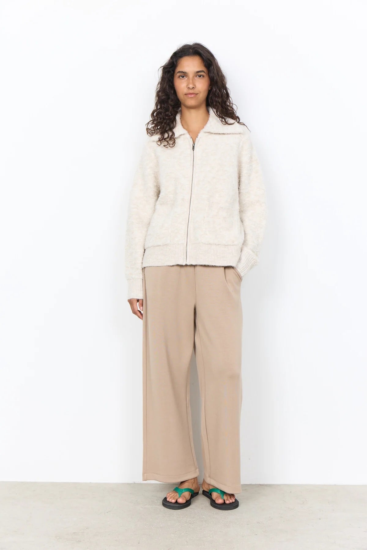 SC-VENCHE 4 STRICKJACKE LEICHTER SAND