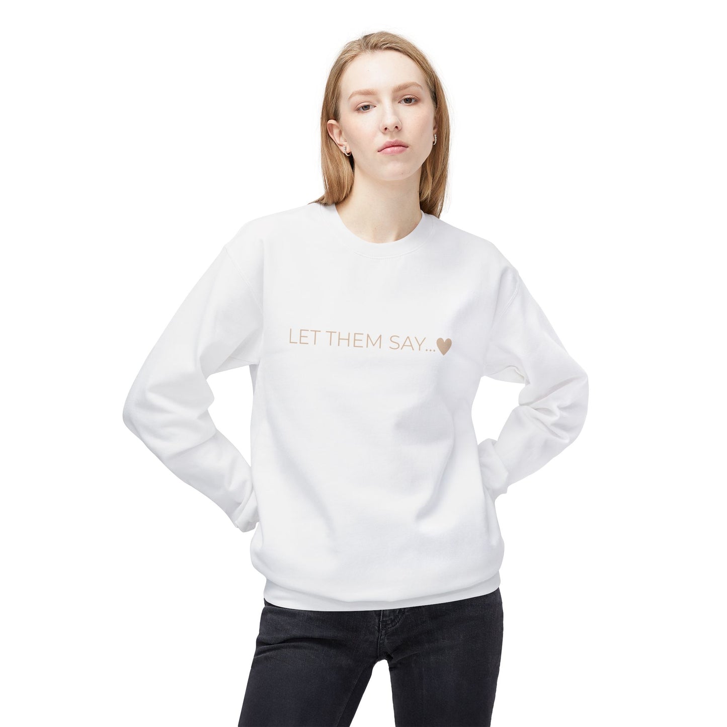 KIRSTEN PERSÖNLICH Sweatshirt "LET THEM SAY"