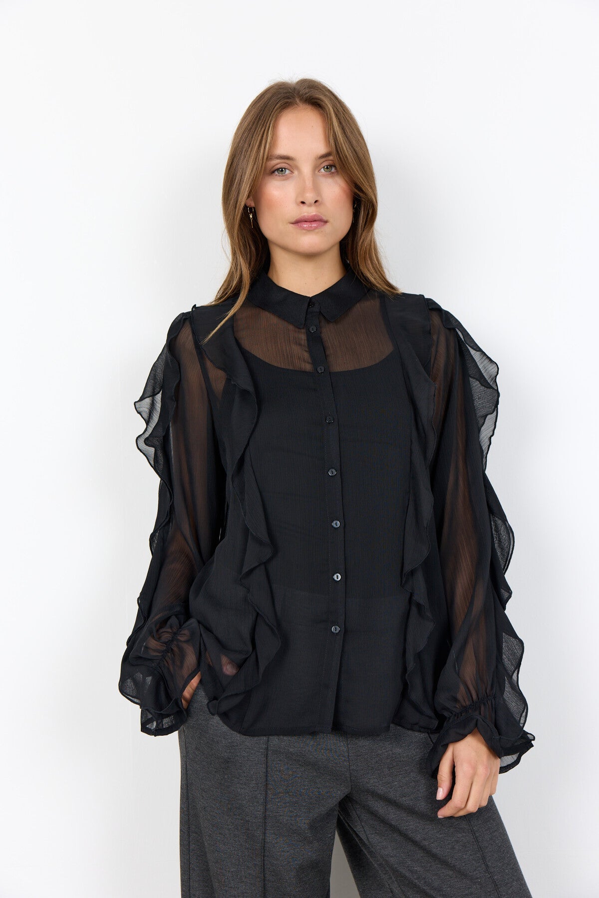 SC-NAIA 5 HEMD SCHWARZ