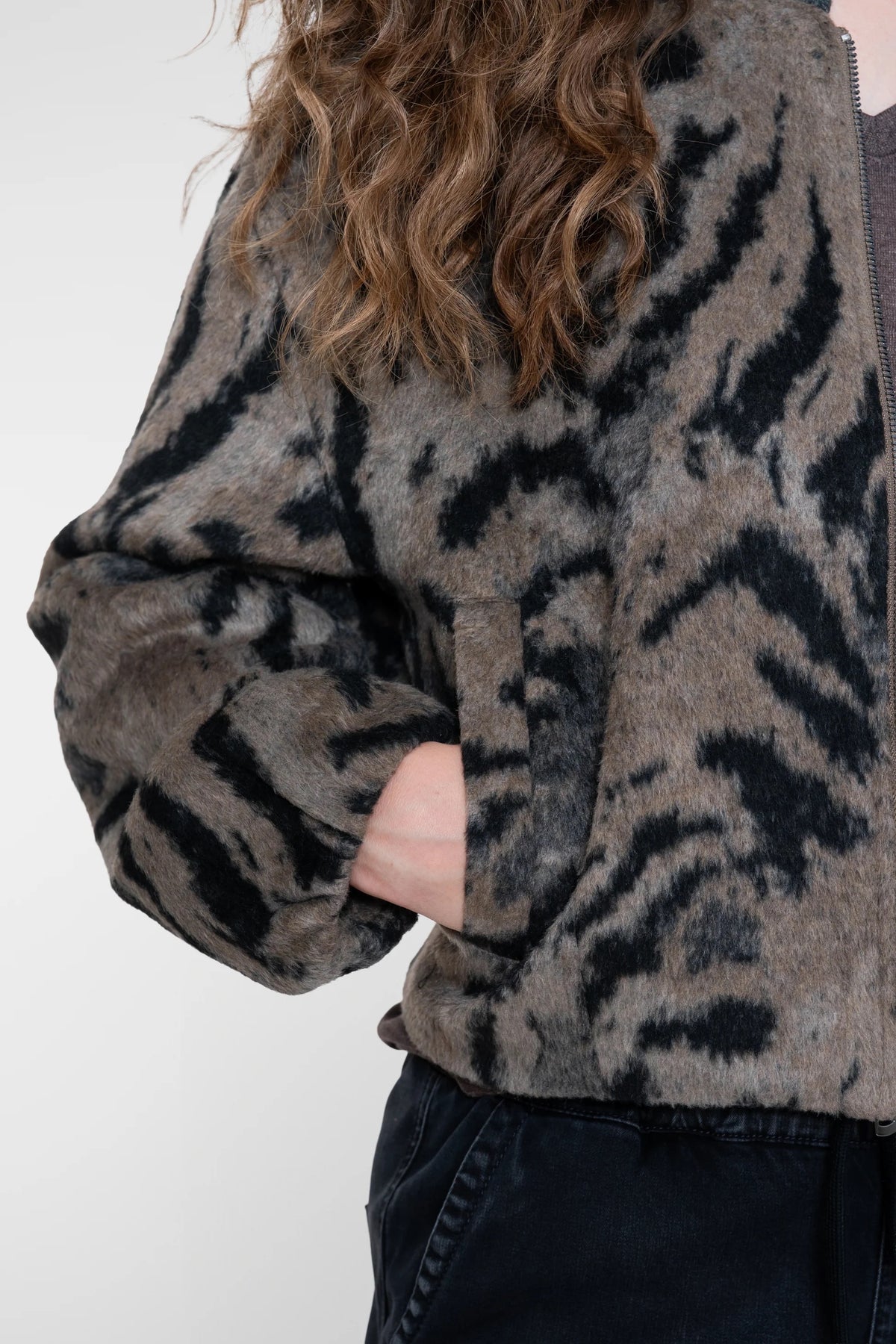 Wild Chic Bomberjacke - Braun