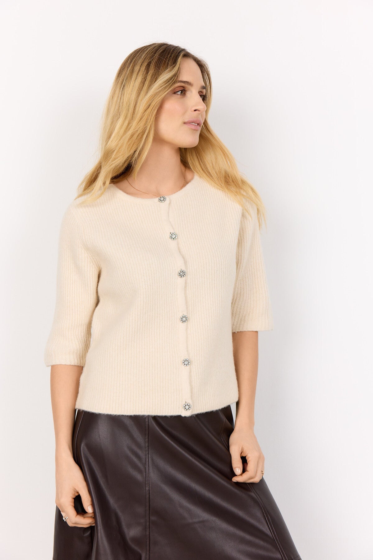 SC-AVALON 2 CARDIGAN CREME