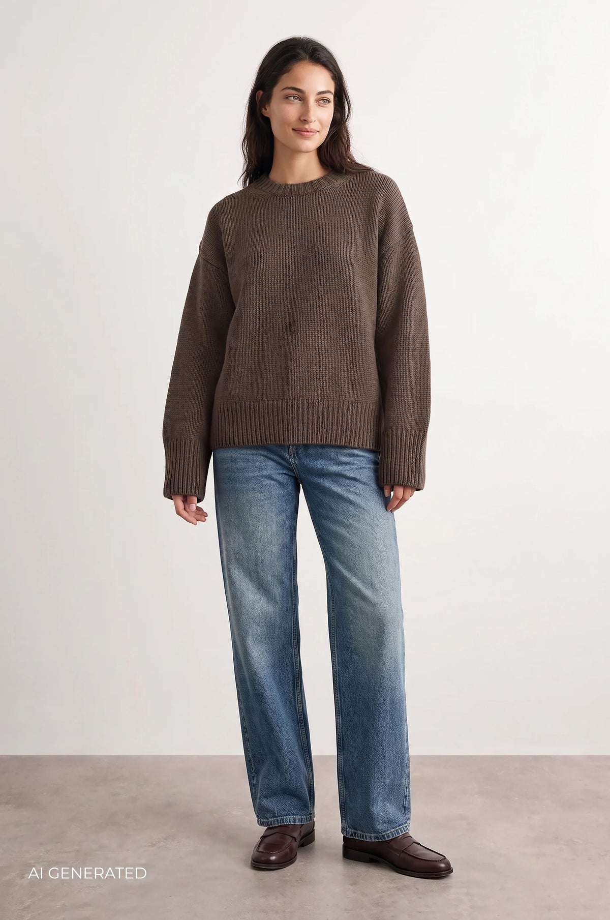 LR-PERLE 1 Pullover Braun