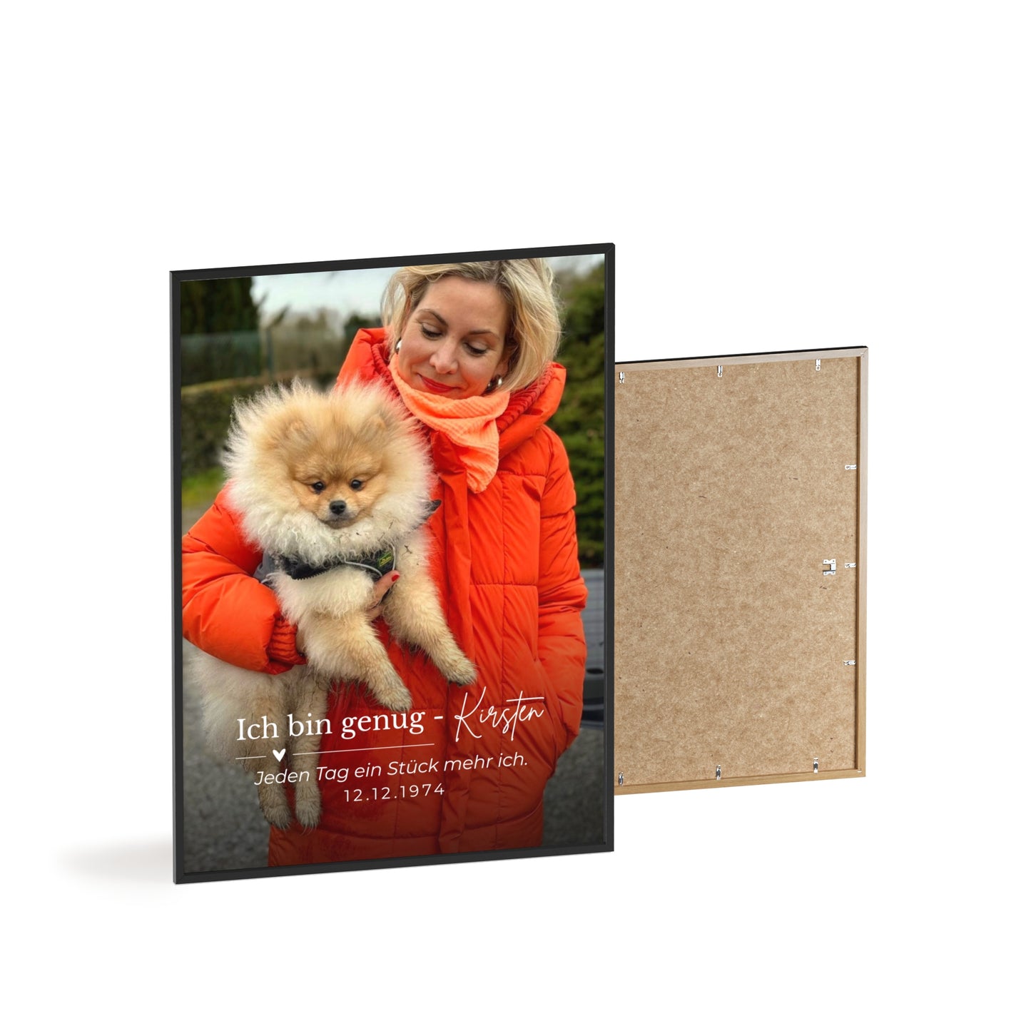 KIRSTEN PERSÖNLICH Bild mit Rahmen "SELBSTLIEBE", lade Dein Bild hoch und schreibe etwas zu Dir!