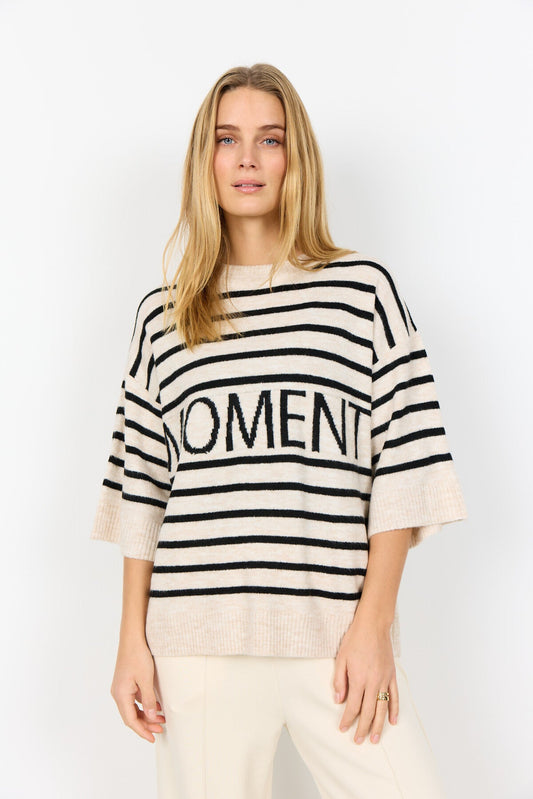 SC-ORLEAN STRIPE 11 PULLOVER CREME