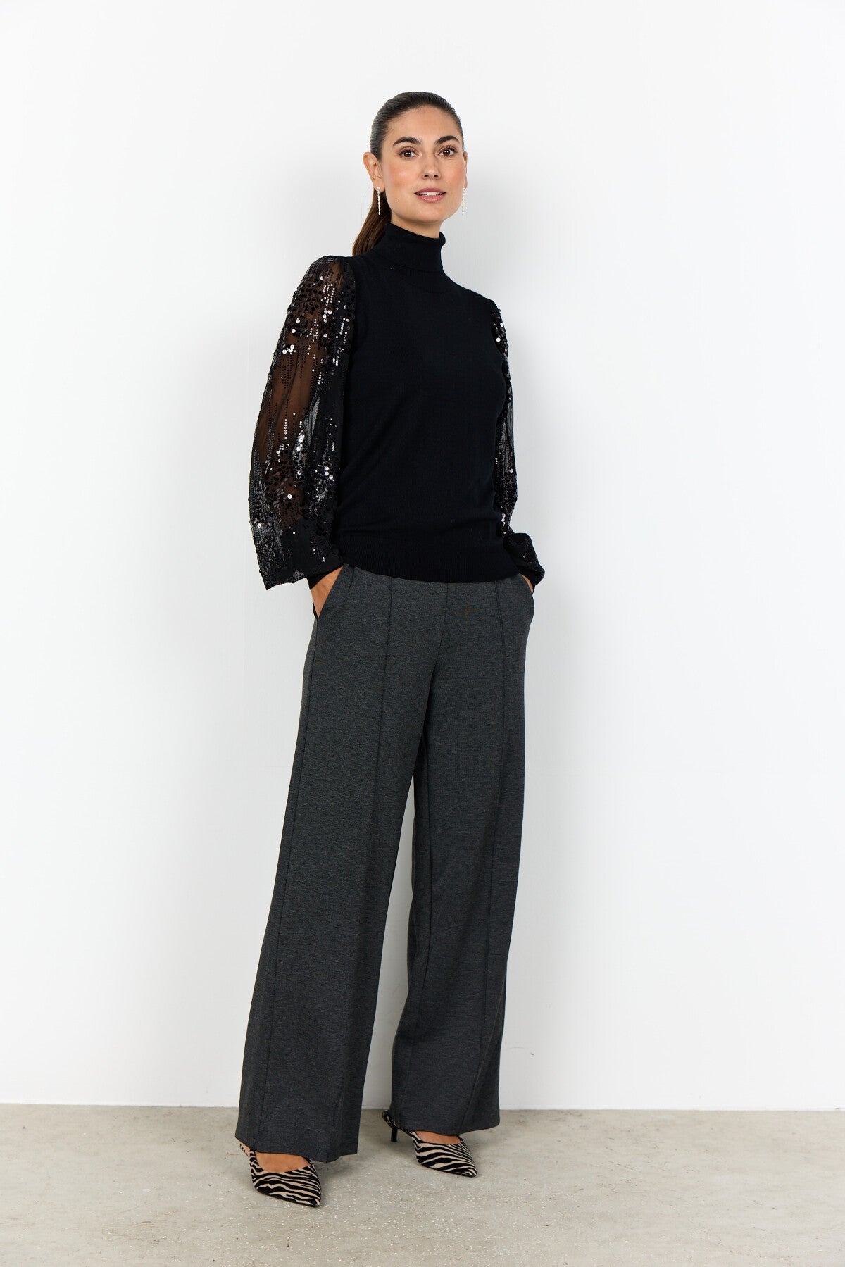 SC-DOLLIE 803 PULLOVER SCHWARZ