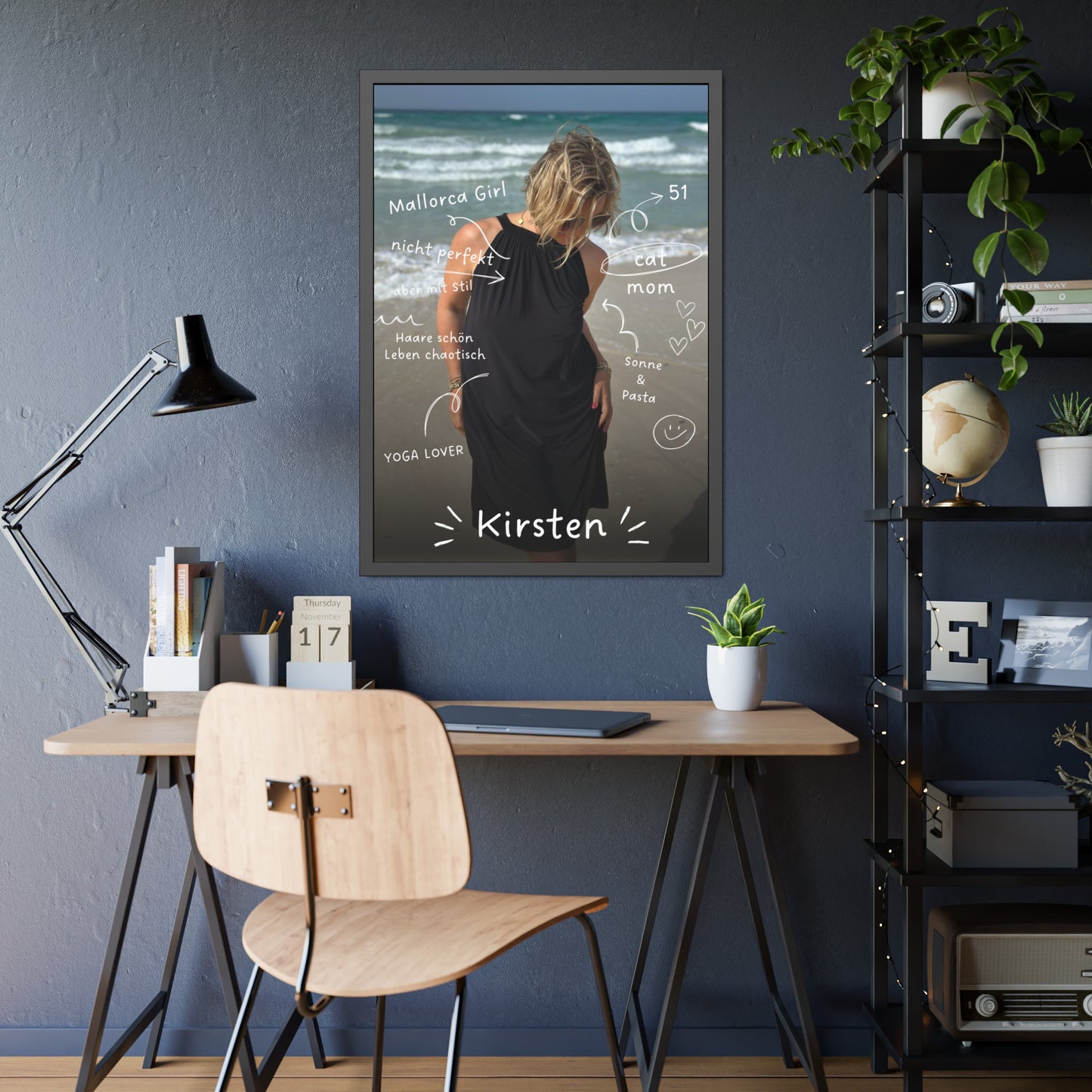 KIRSTEN PERSÖNLICH Bild mit schwarzem Rahmen "me, myself and I"