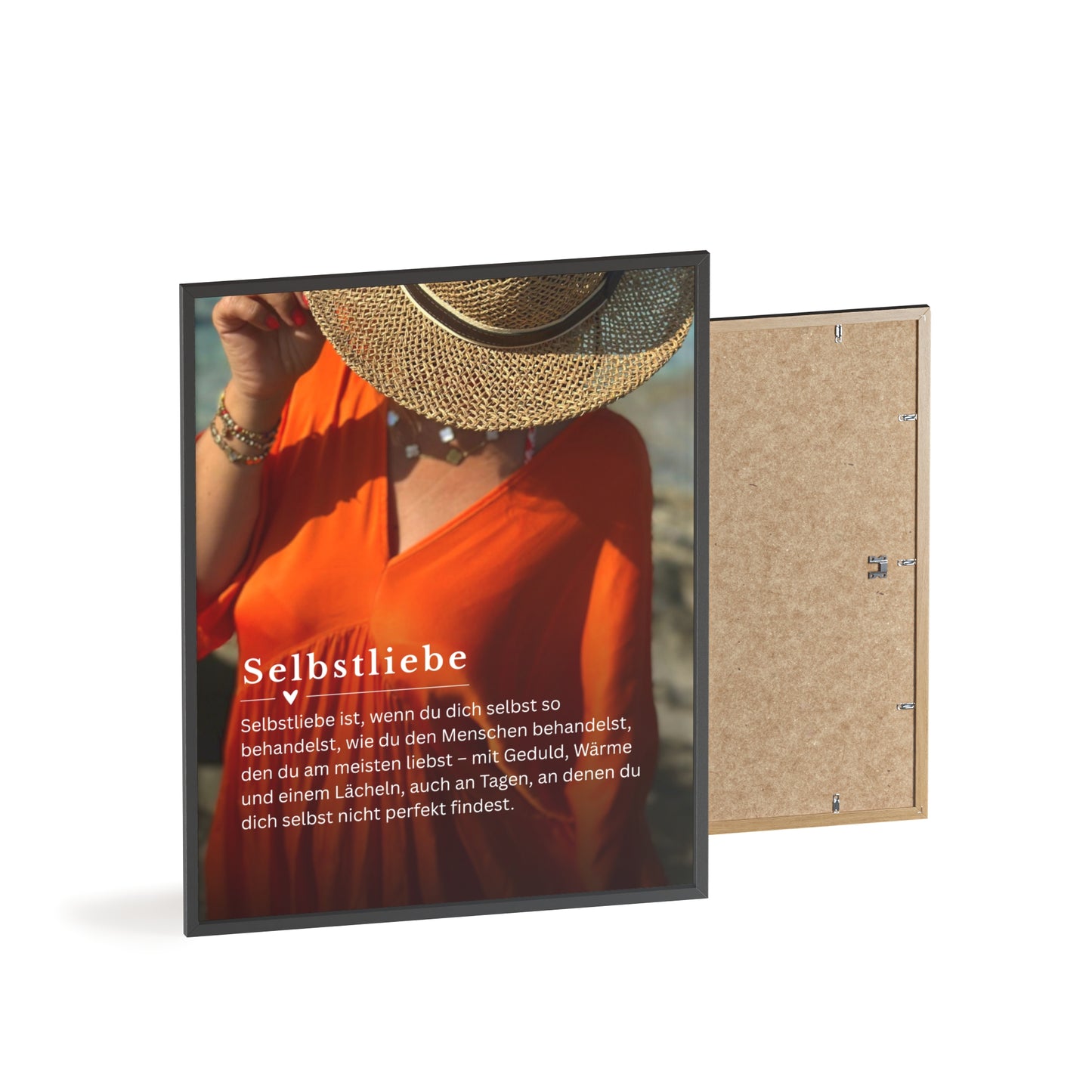 KIRSTEN PERSÖNLICH Bild mit Rahmen "SELBSTLIEBE", lade Dein eigenes Bild hoch!