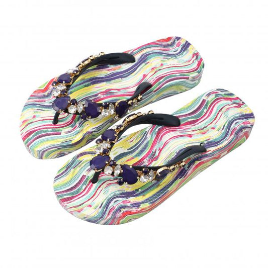 MOO ILO FLIPPIS & Neopren Tasche in Katja Rainbow