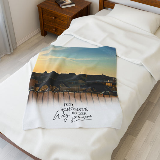 KIRSTEN PERSÖNLICH Kuscheldecke "GEMEINSAM"