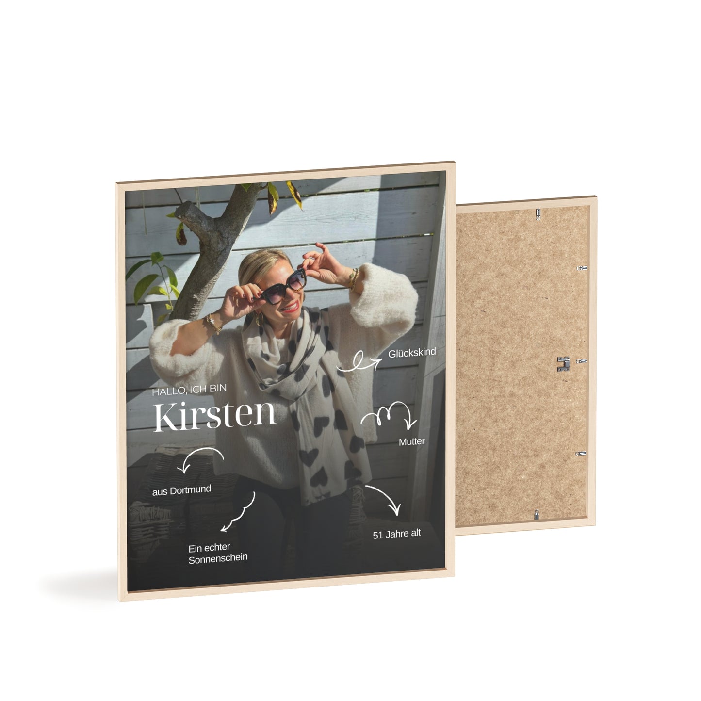 KIRSTEN PERSÖNLICH Poster mit Rahmen "ICH"