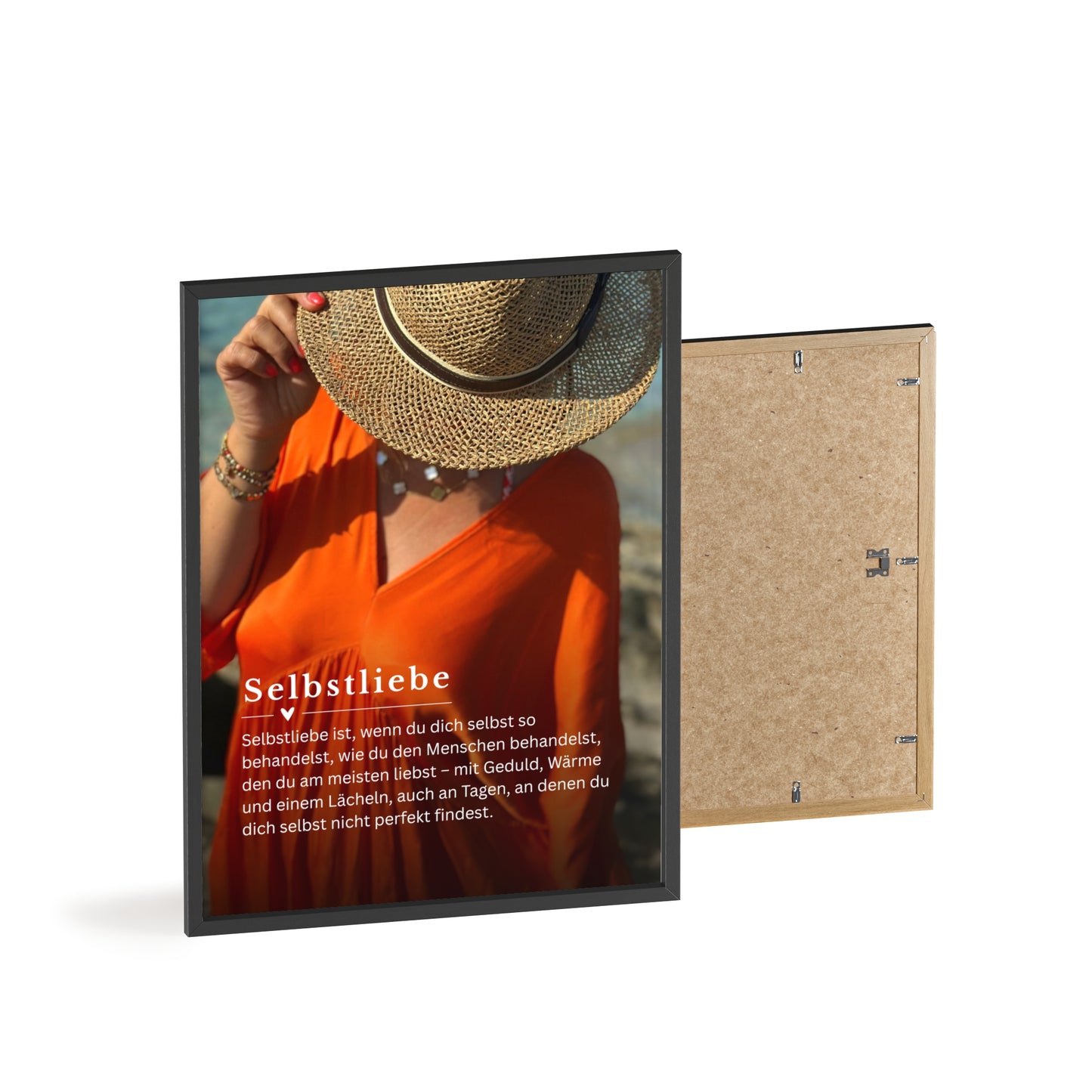 KIRSTEN PERSÖNLICH Bild mit Rahmen "SELBSTLIEBE", lade Dein eigenes Bild hoch!