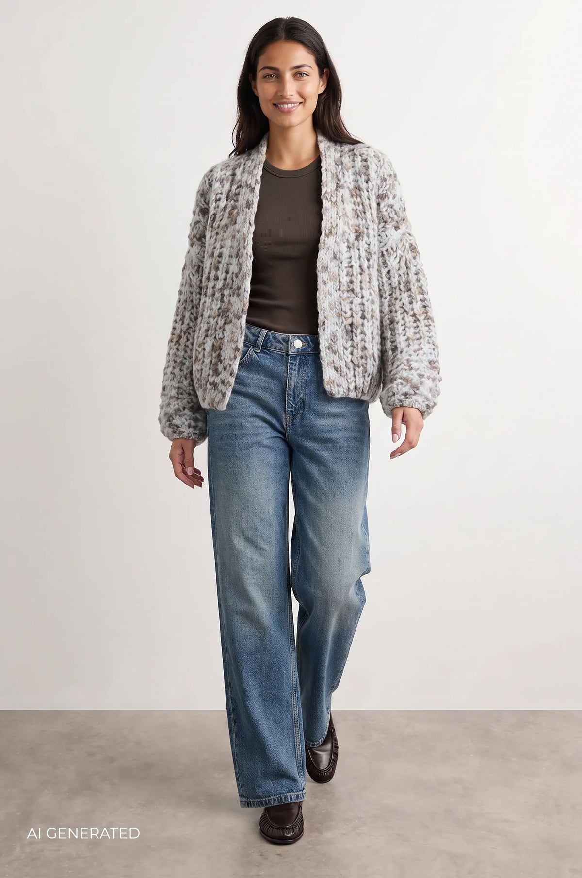 LR-TINO 1 Strickjacke Hellblau