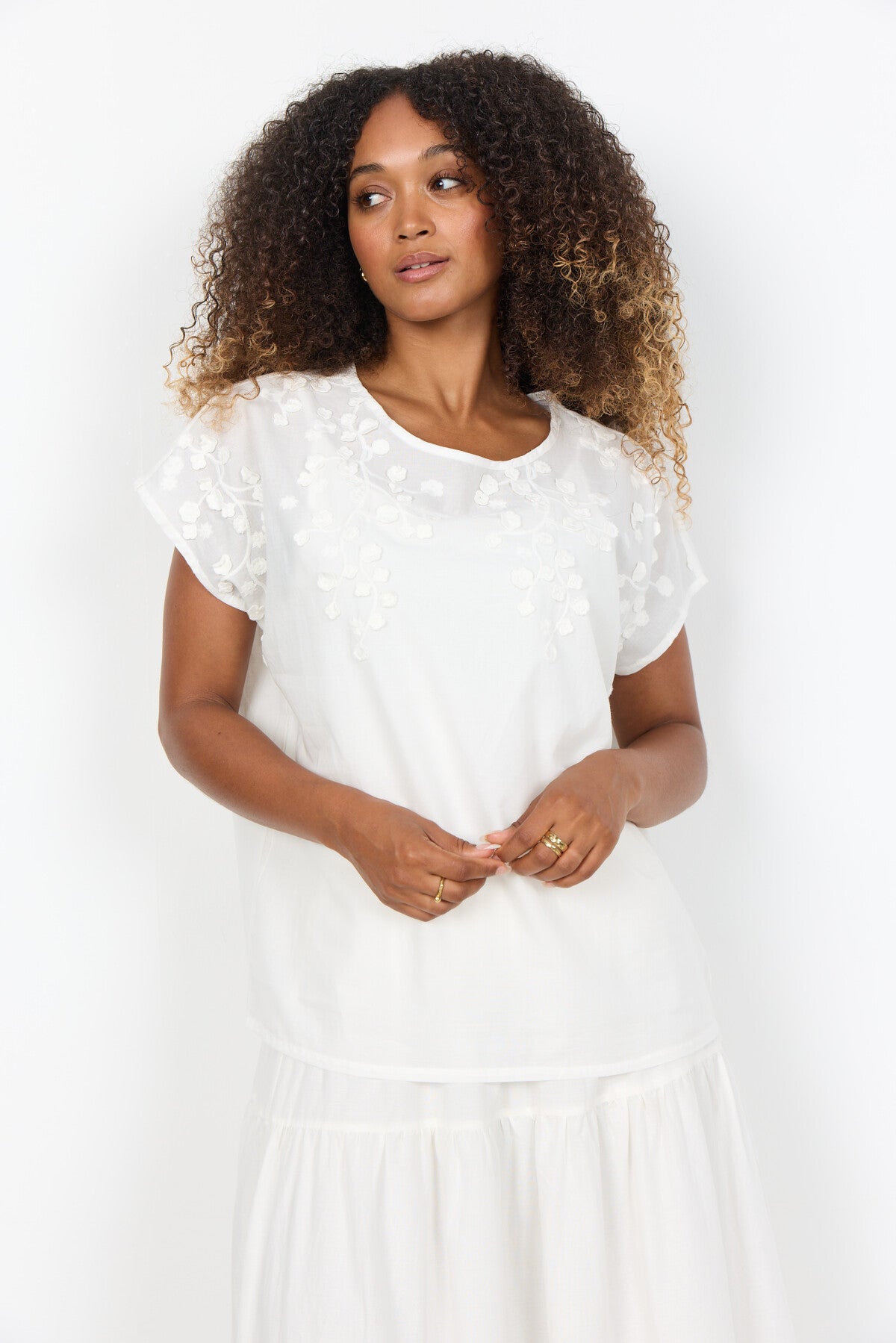 SC-FAHIMA 1 T-SHIRT WOLLWEISS