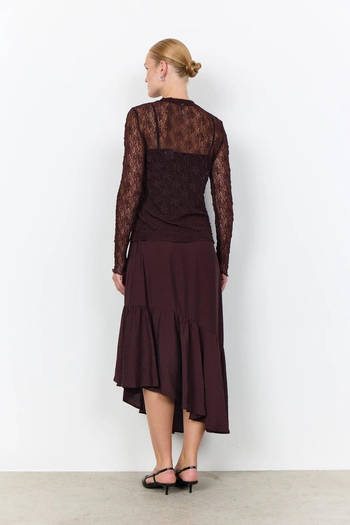 SC-JABINA 1 BLUSE - DUNKLE PFLAUME
