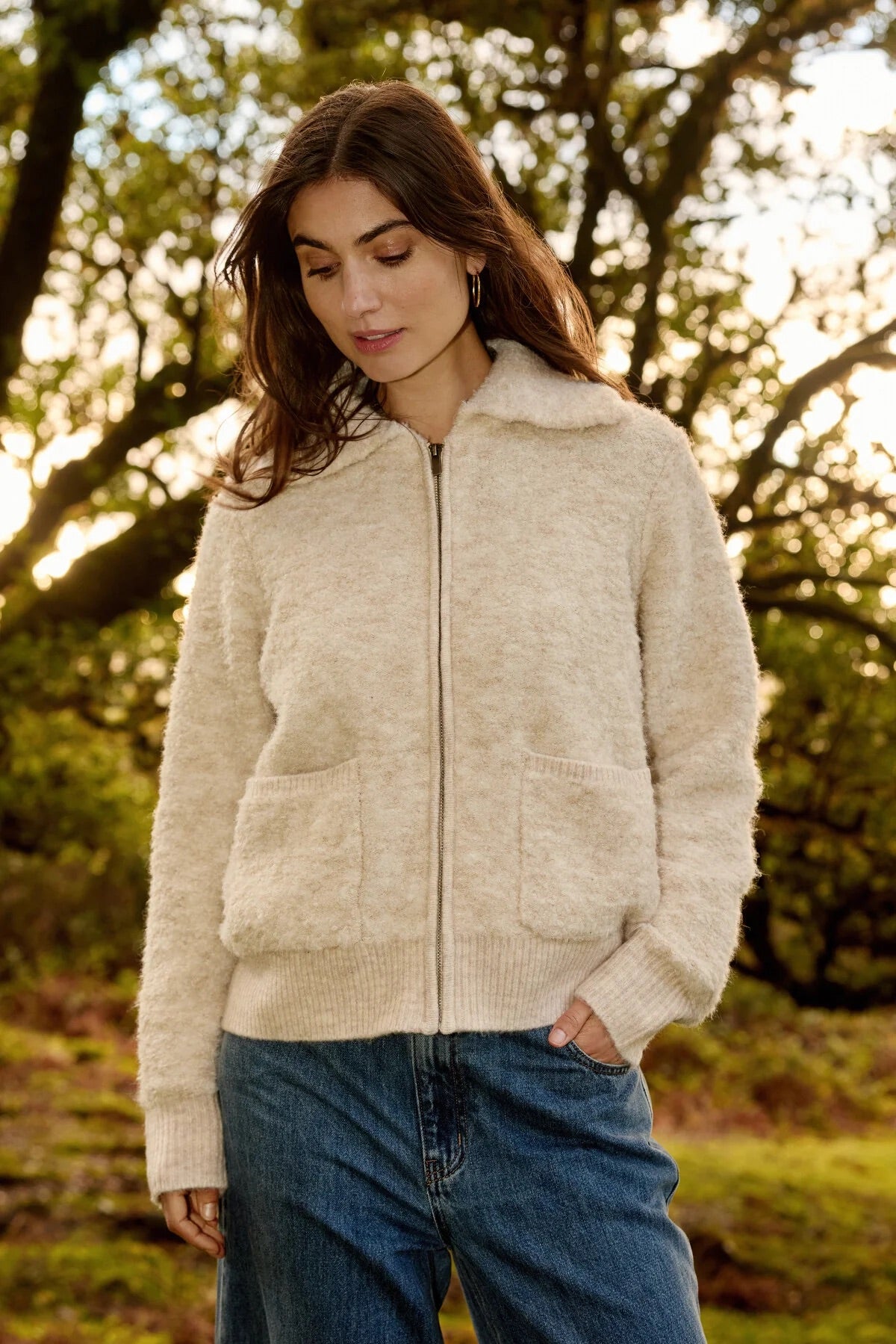 SC-VENCHE 4 STRICKJACKE LEICHTER SAND