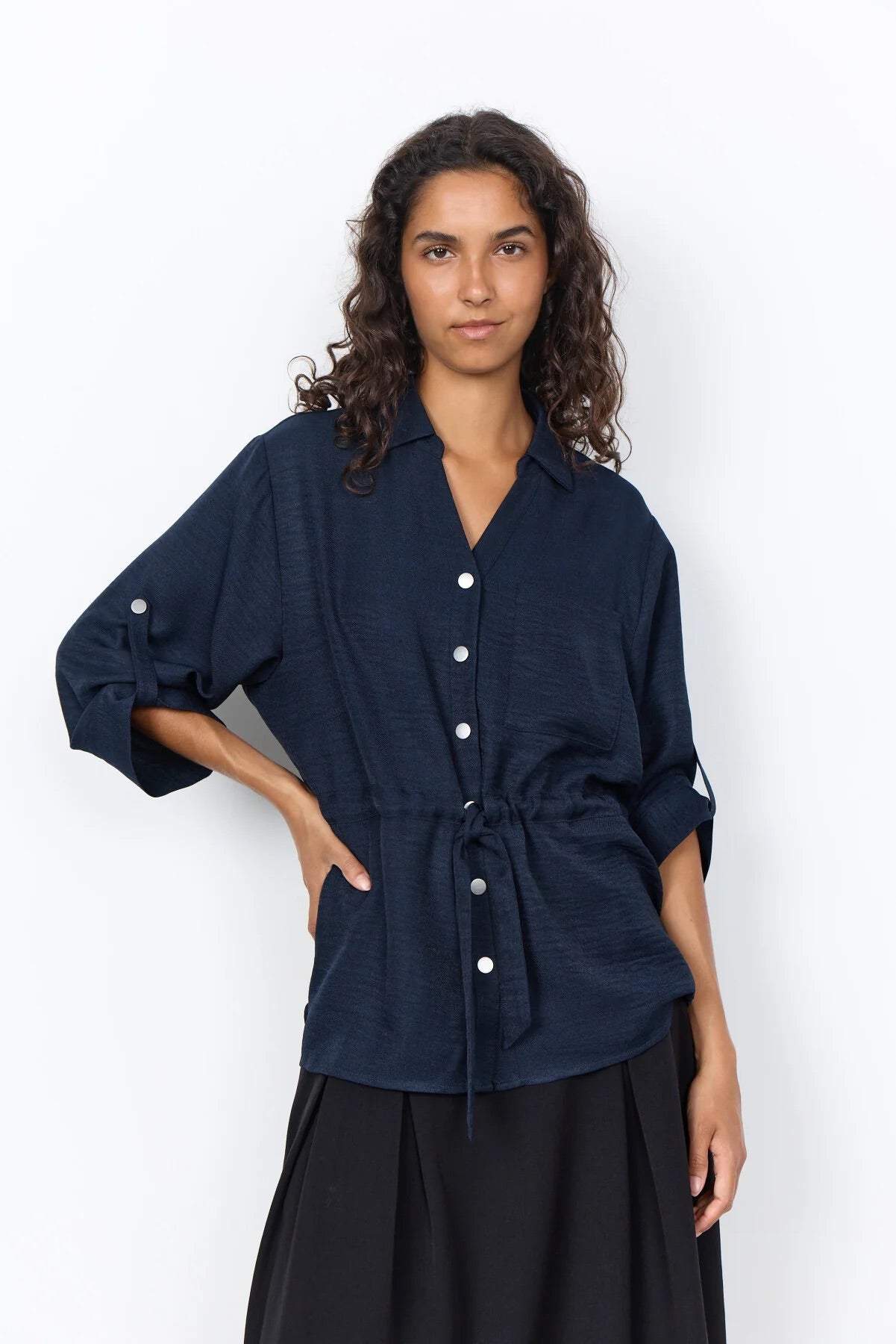 SC-CHARISSA 6 HEMD NAVY