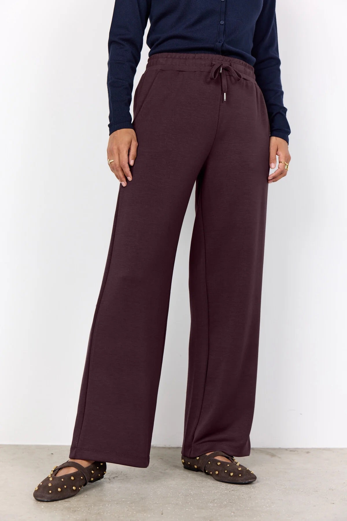 SC-BANU 116 HOSE - DUNKLE PFLAUME