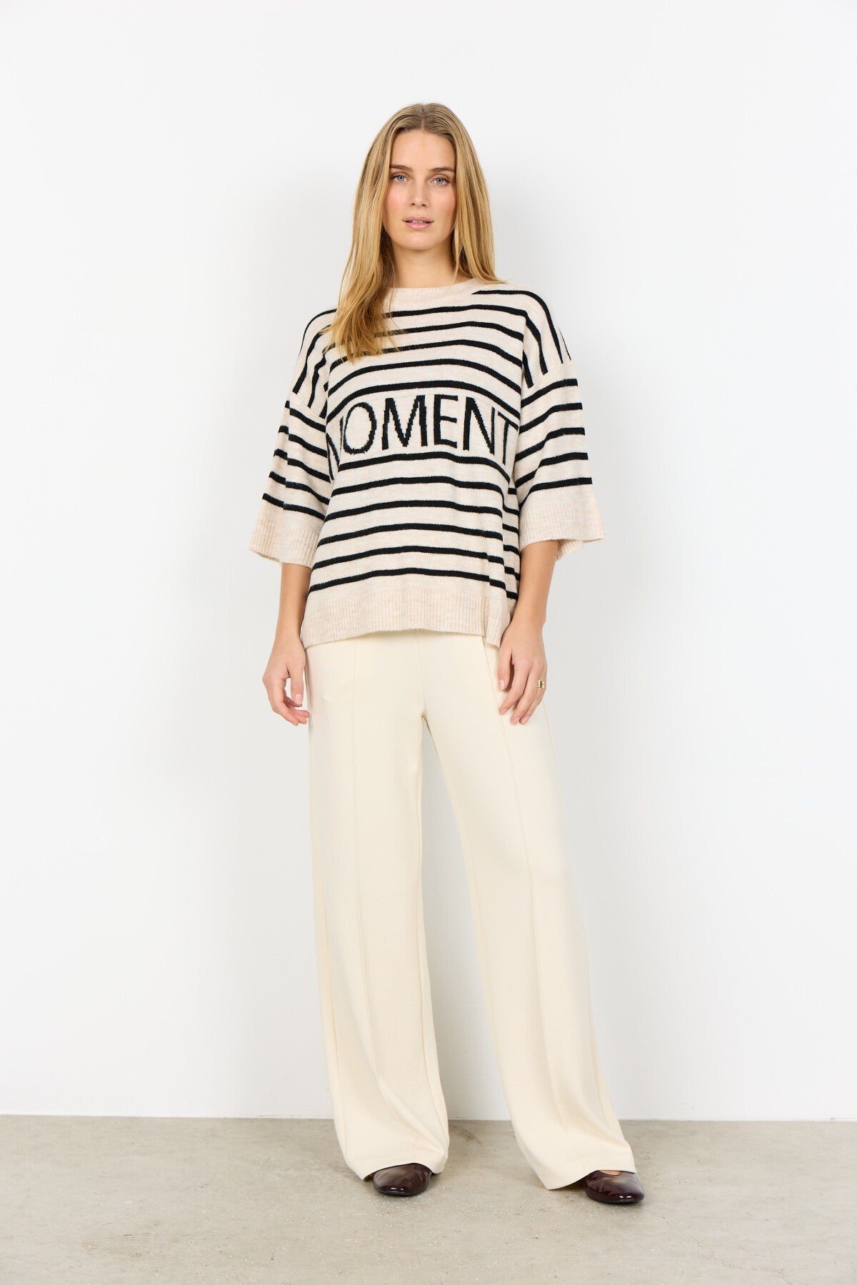 SC-ORLEAN STRIPE 11 PULLOVER CREME